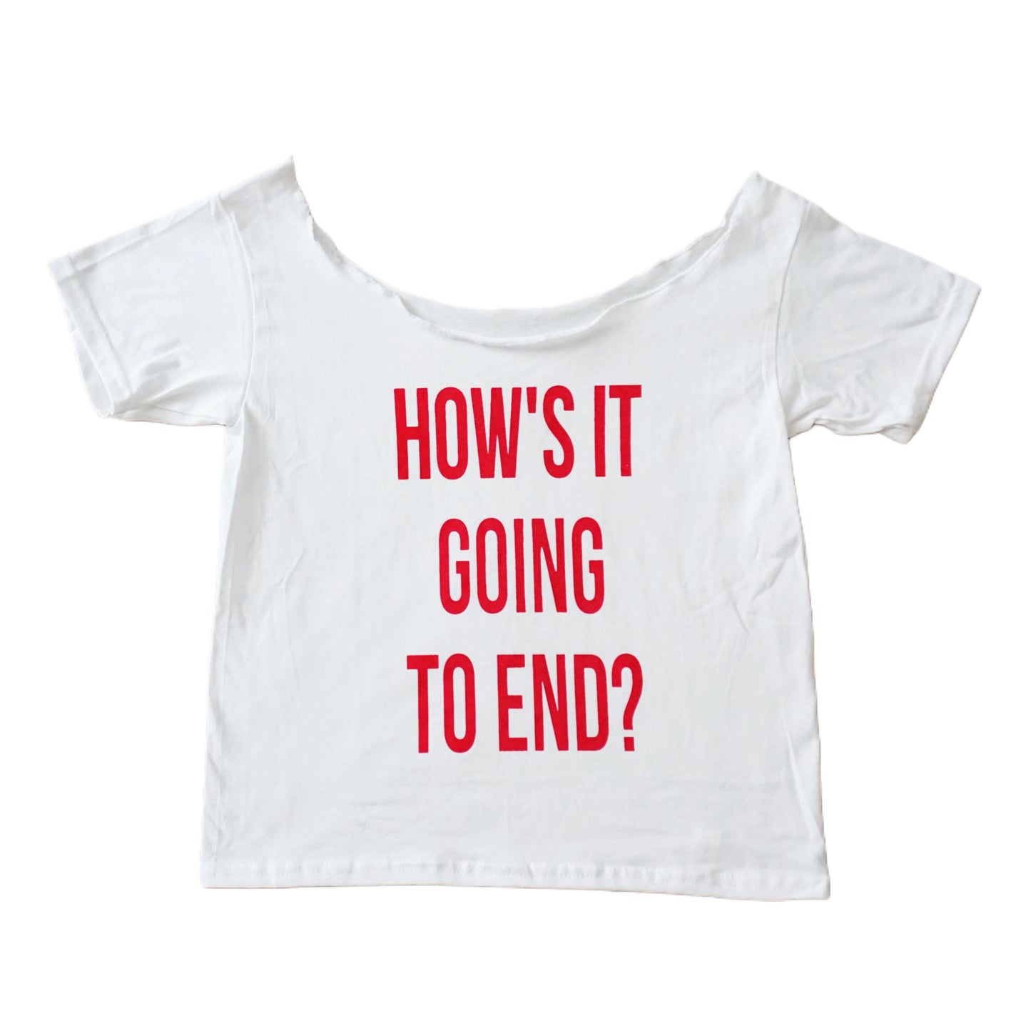 How's it going to end off the shoulder top