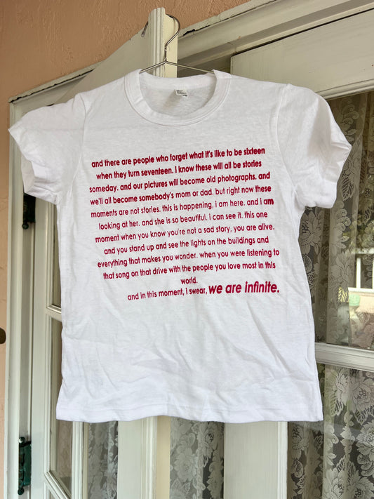 Charlie’s Monologue baby tee - XS
