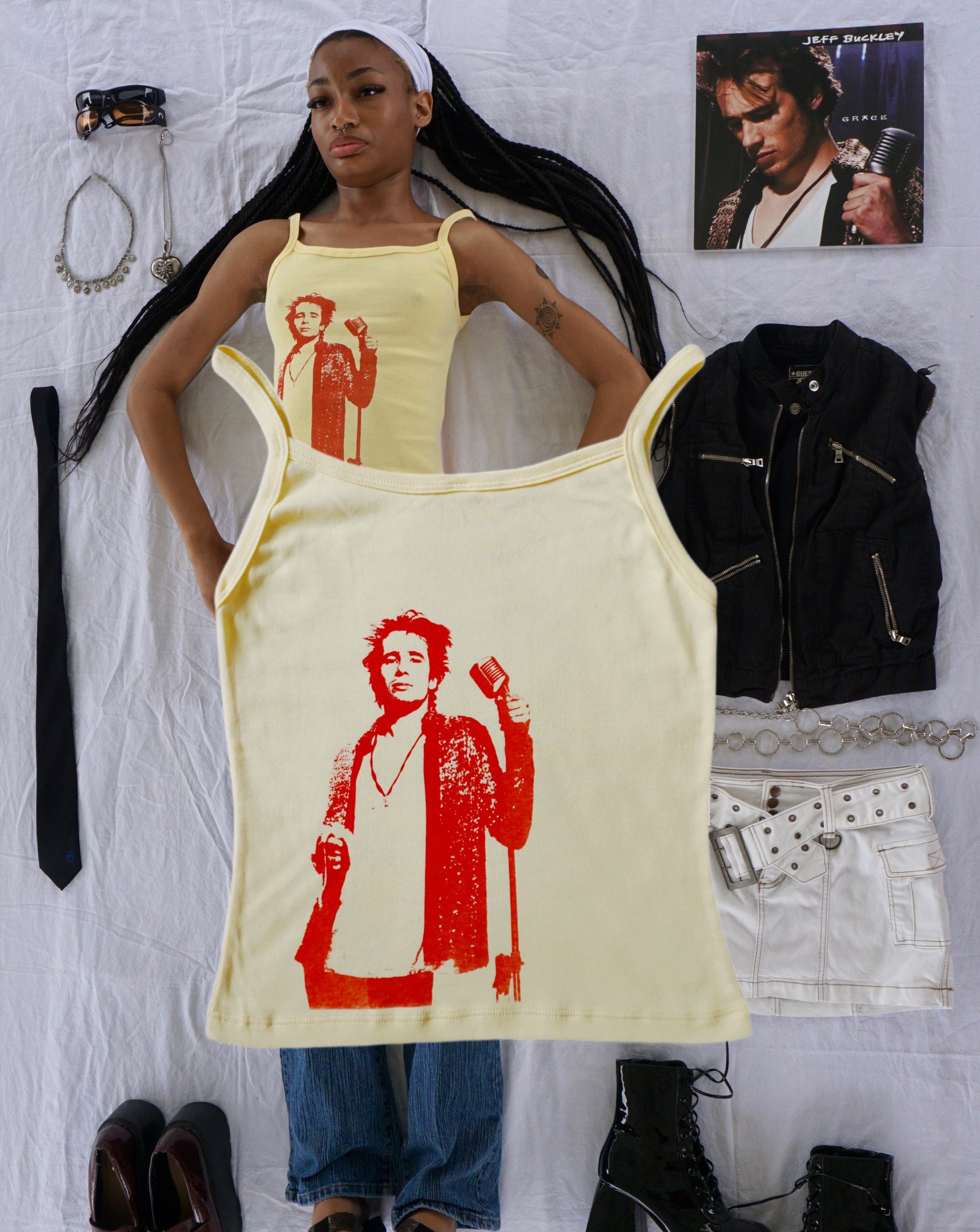 Jeff Buckley two sided tank top • SELF FIXATED