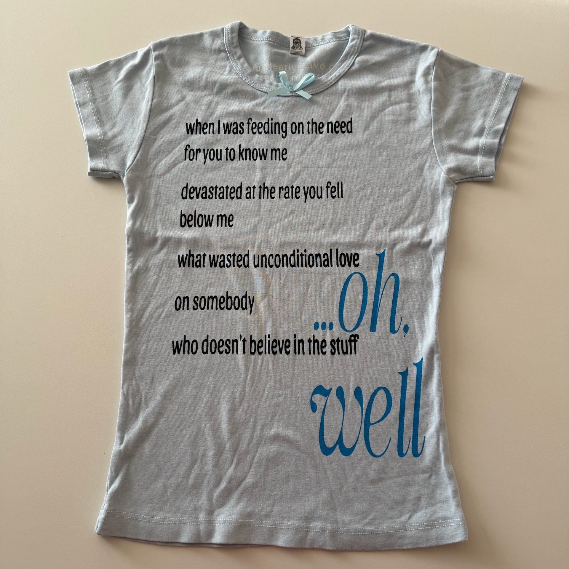 Oh well baby tee - S