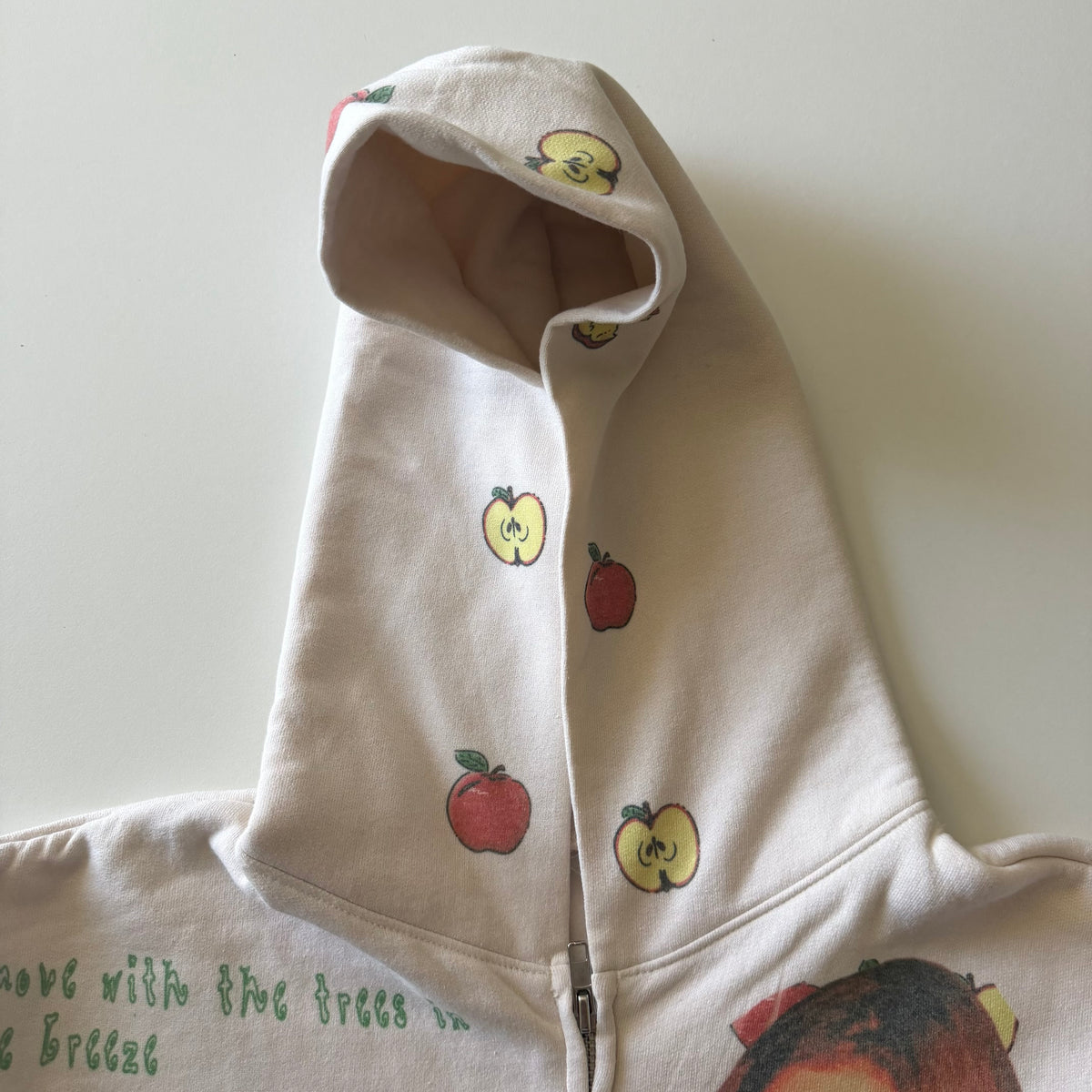Time is elastic zip up hoodie - M