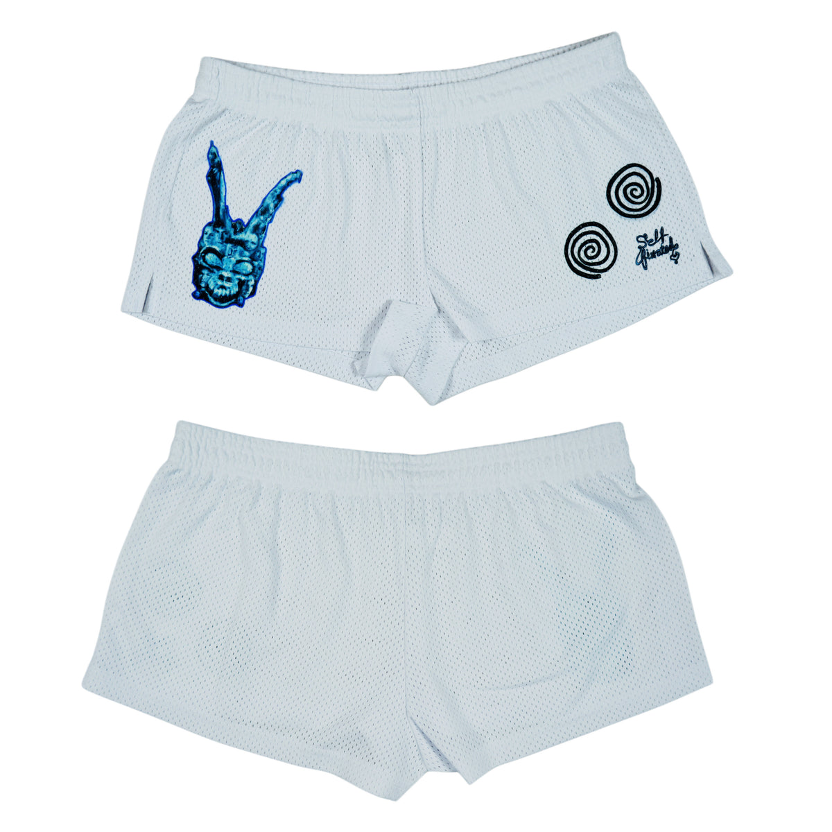 The spiral mesh micro shorts