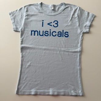 I <3 musicals baby tee - L