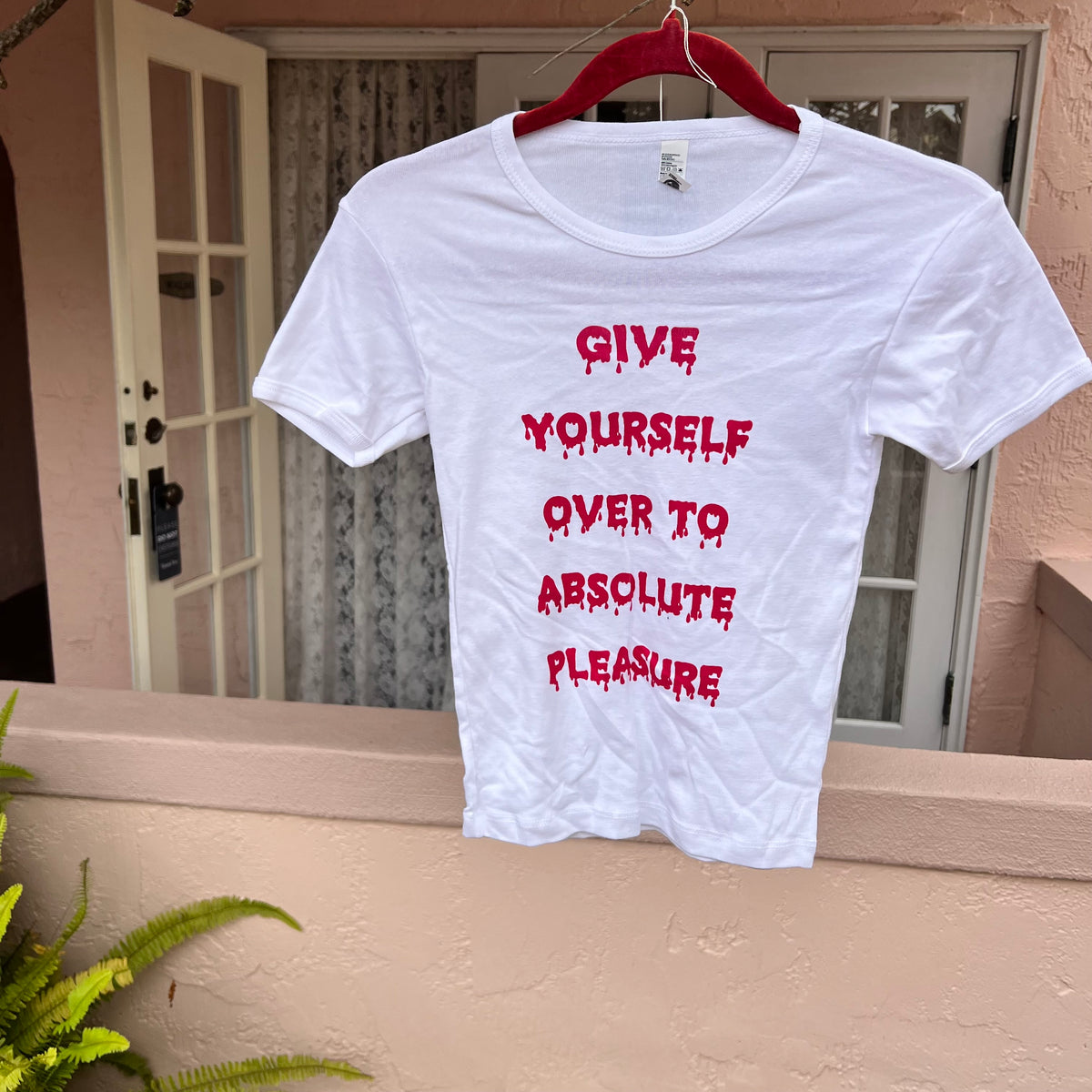 Give Yourself Over baby tee - XS