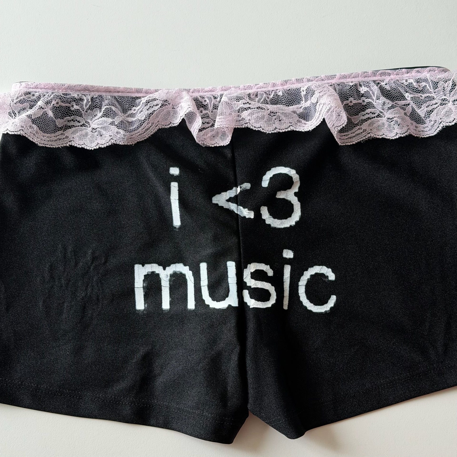 I love music micro shorts - S