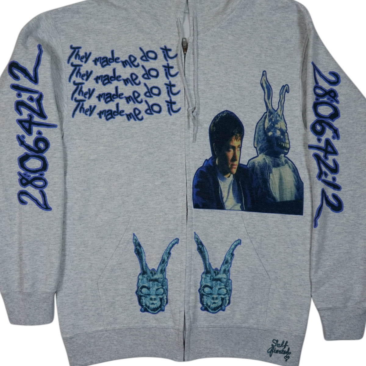 They made me do it zip up hoodie