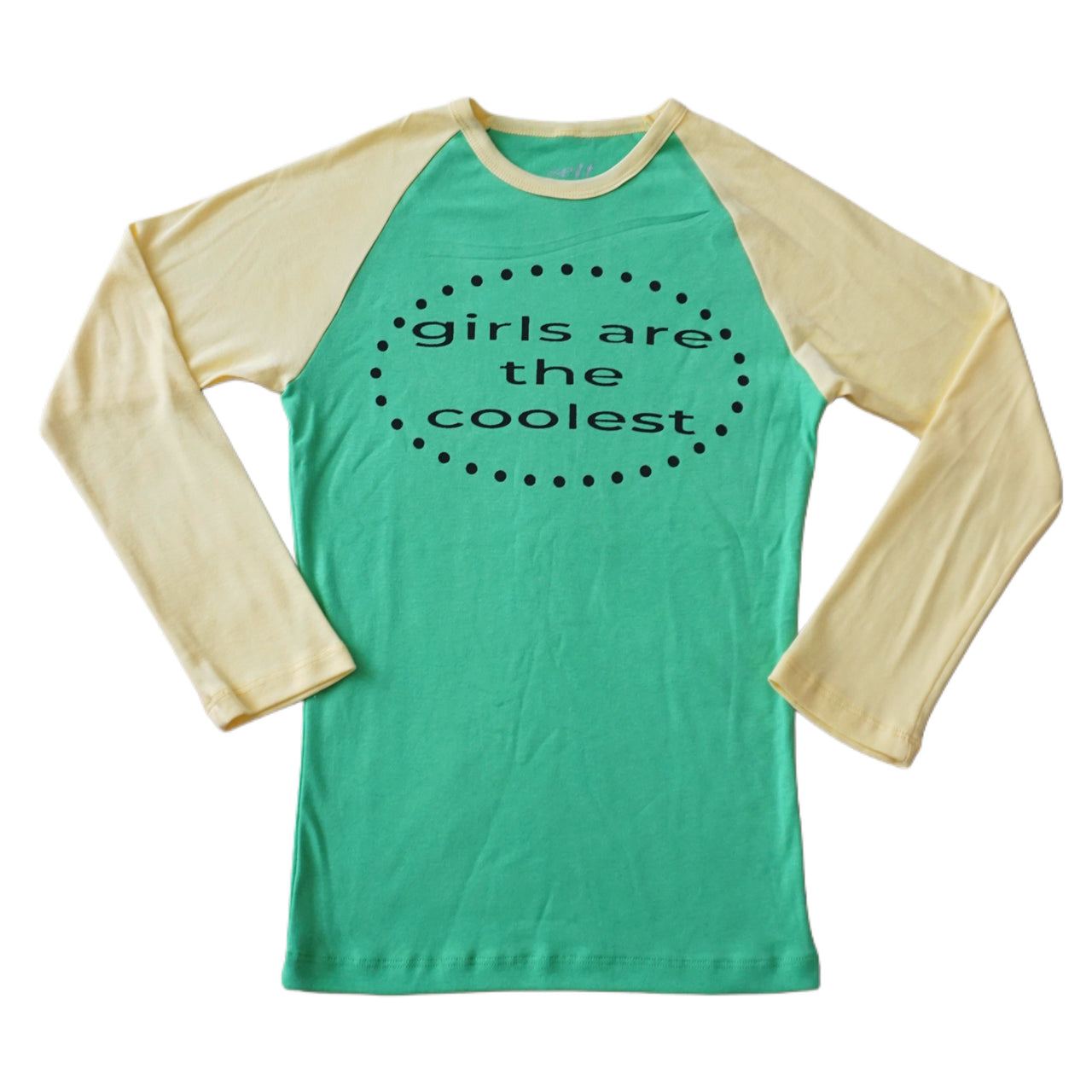 Girls are the coolest raglan long sleeve top