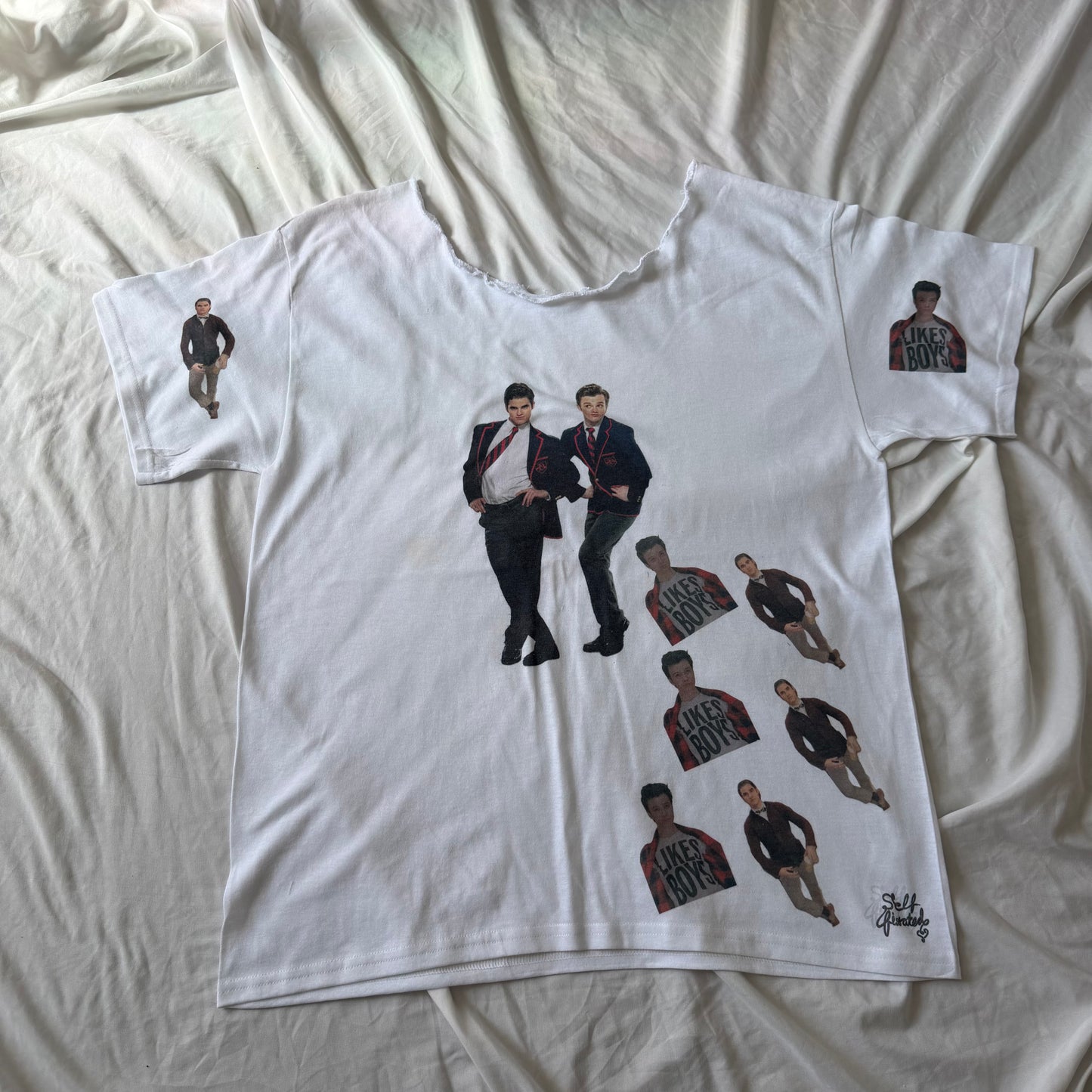 Klaine off the shoulder tee - L