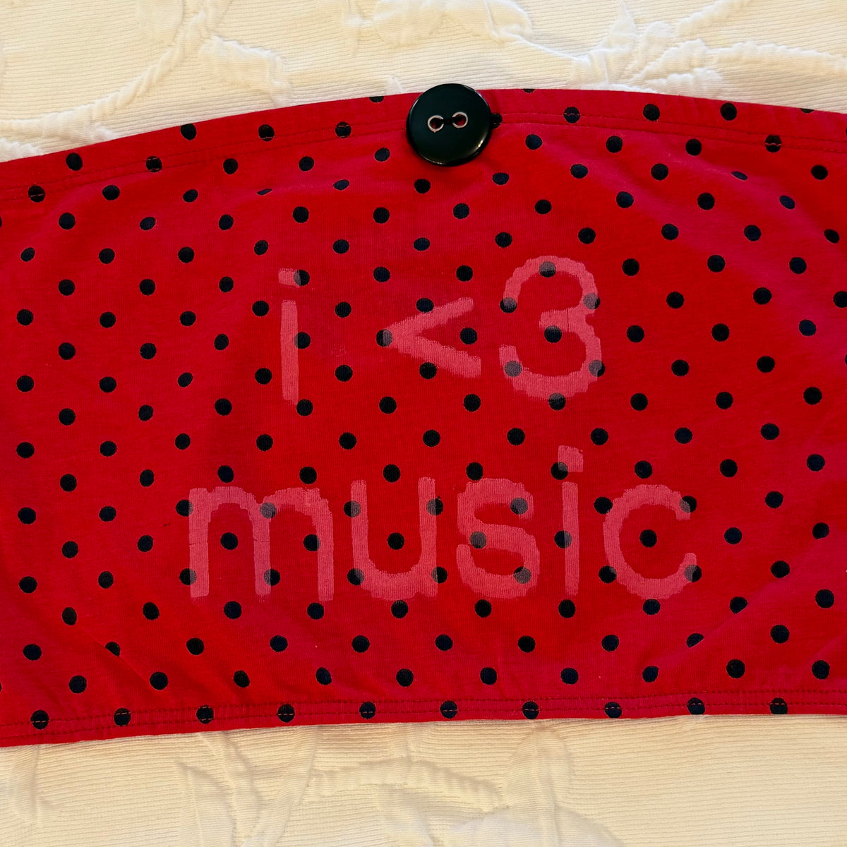 I love music bandeau - S