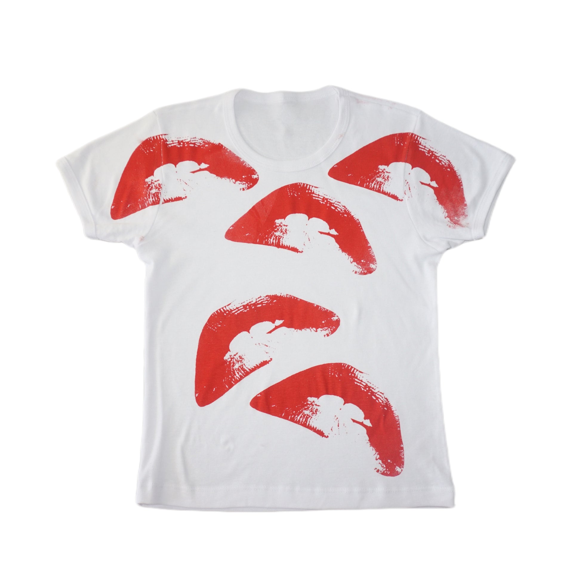Lips Fitted Baby Tee