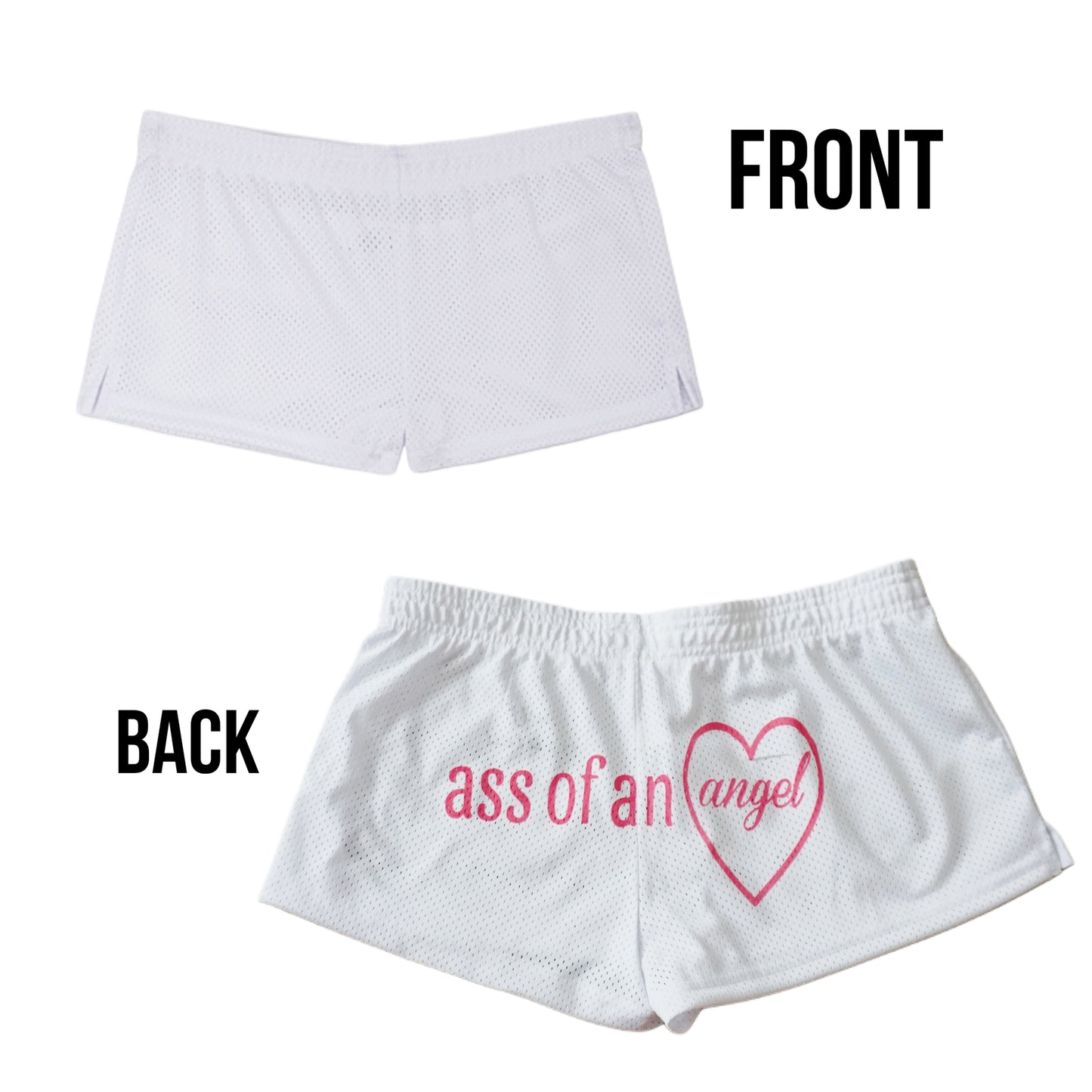 Ass of an angel mesh micro shorts