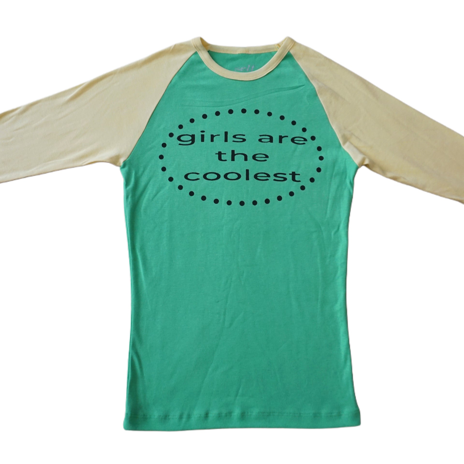 Girls are the coolest raglan long sleeve top