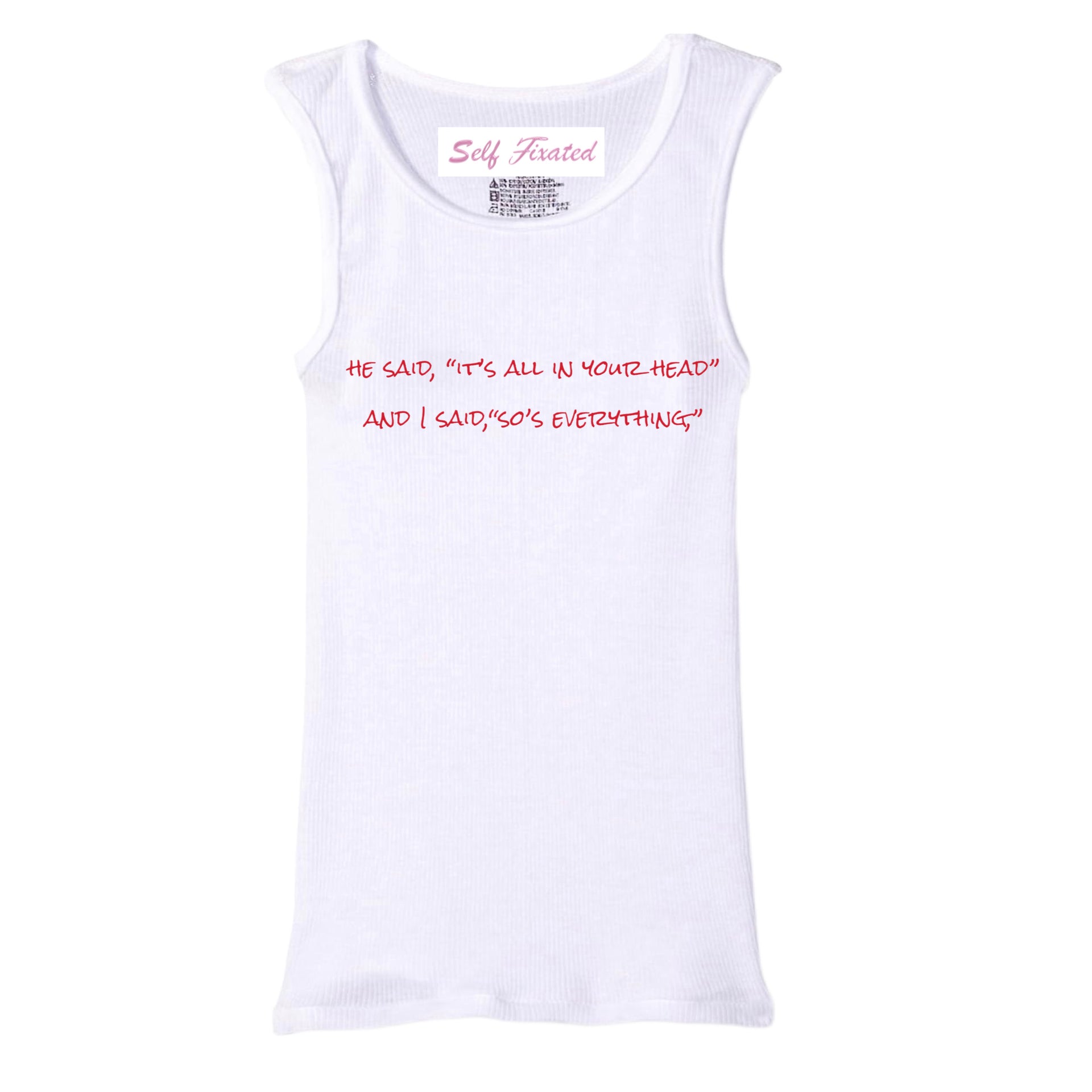 But he didn't get it... fiona apple two sided tank