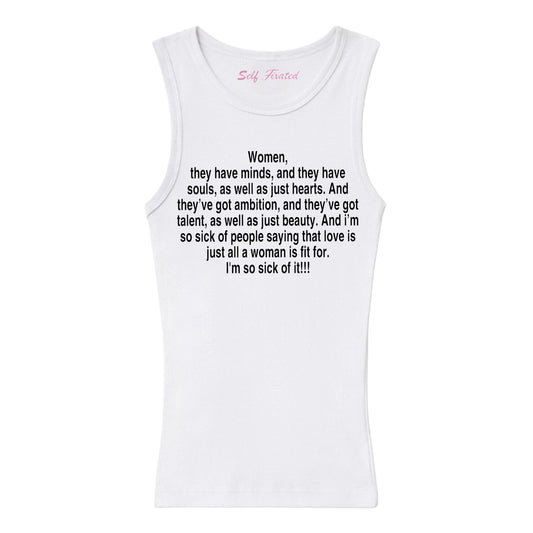Little women Jo monologue tank top