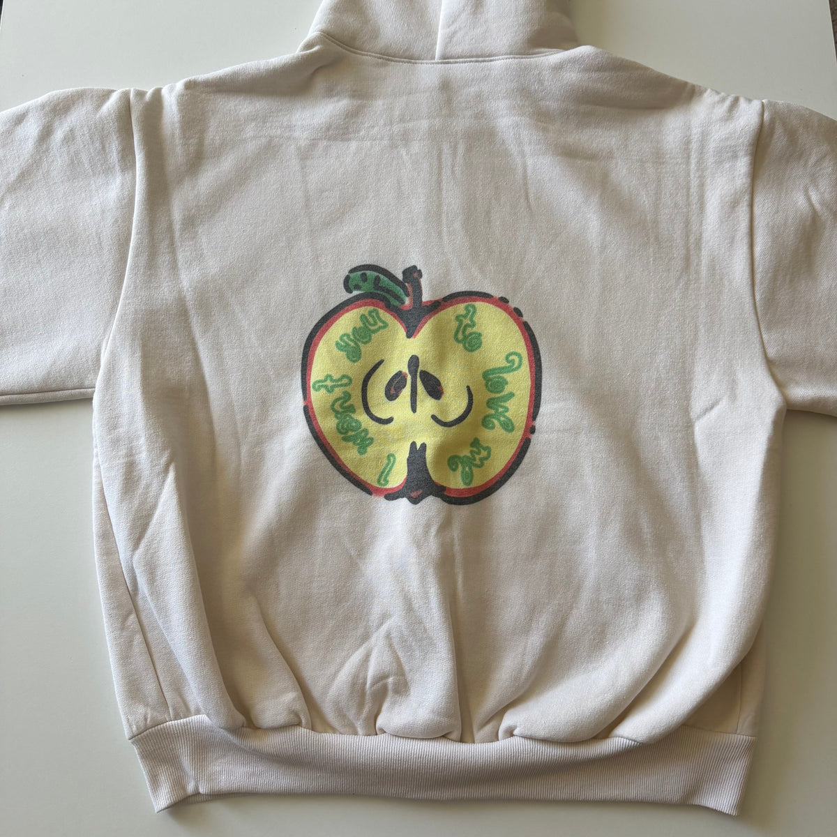 Time is elastic zip up hoodie - M