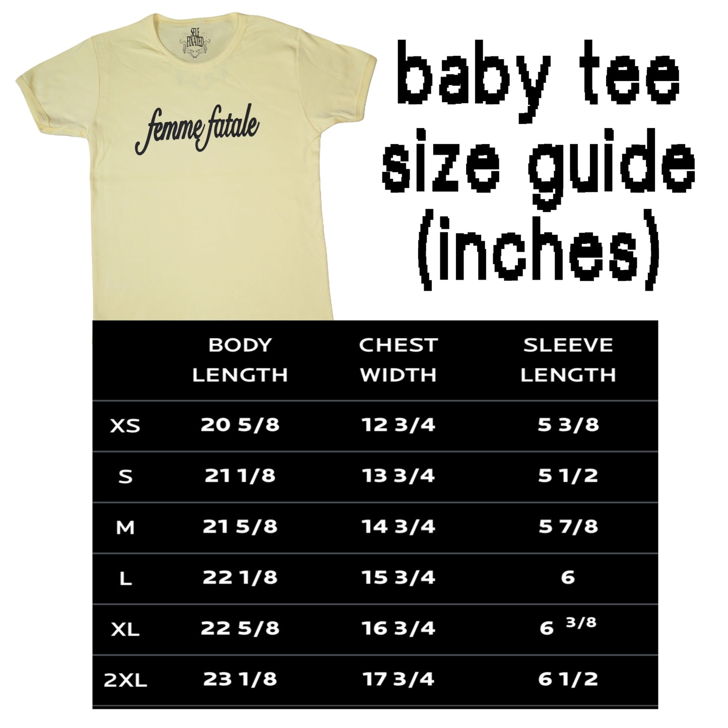 Femme fatale baby tee