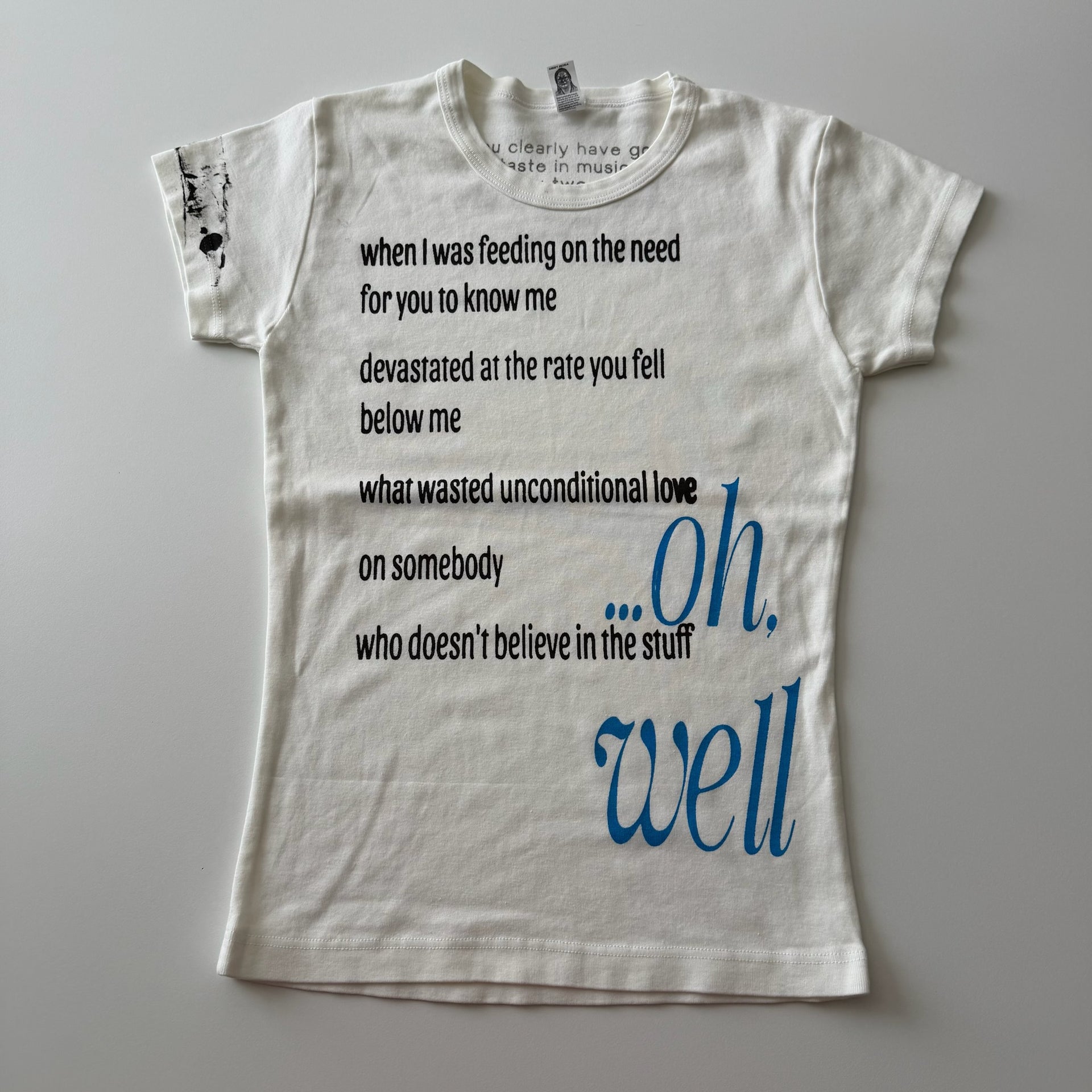 Oh well baby tee - S