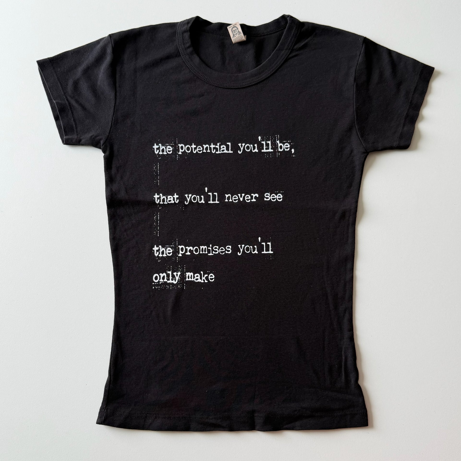 Between the bars baby tee - S