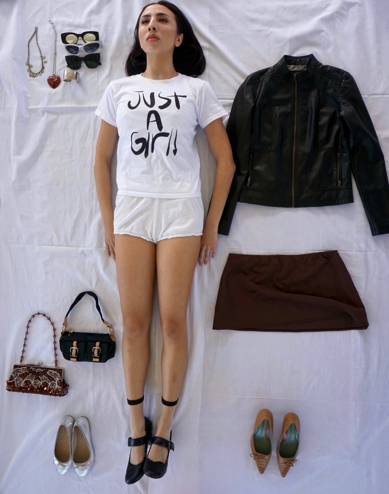 Just A Girl! two sided tee