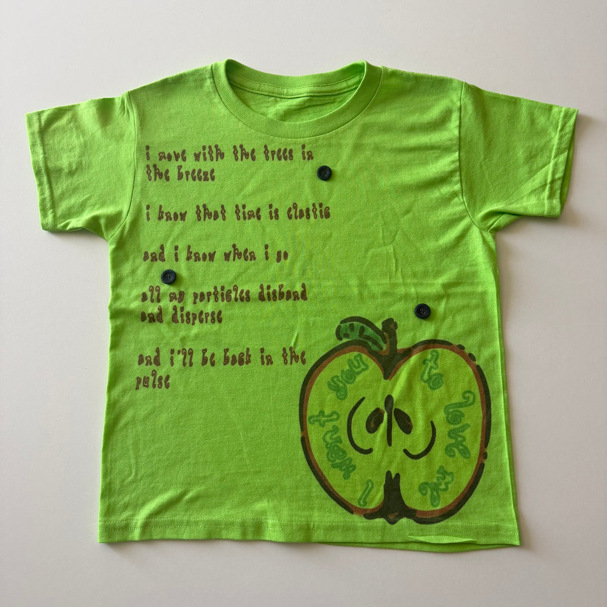 Time is elastic baby tee - S