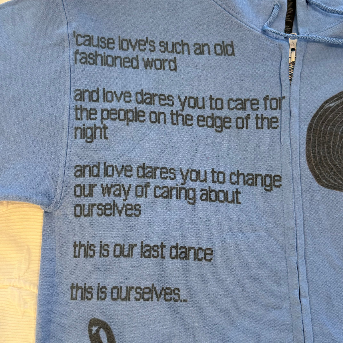 Under pressure zip up hoodie - S