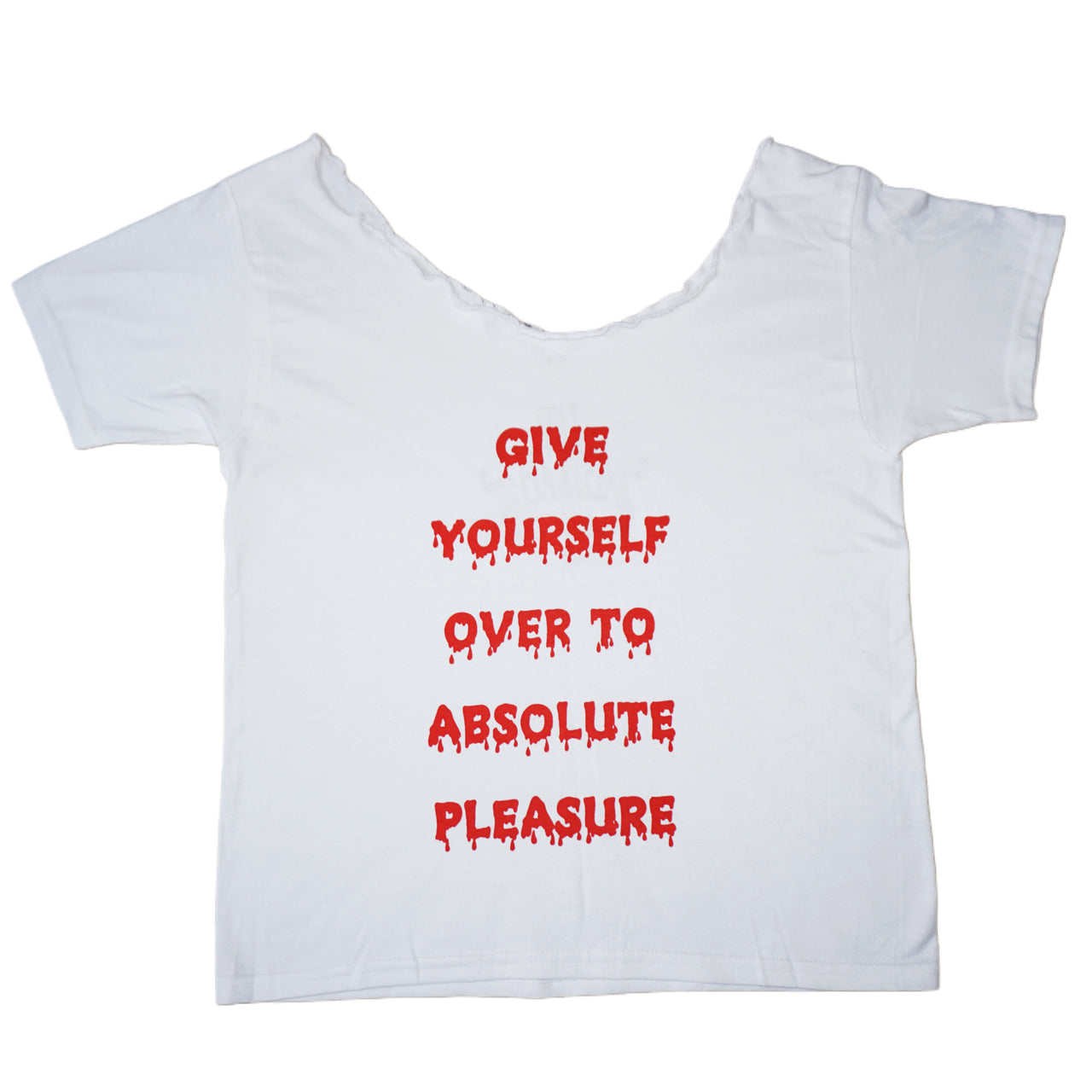 give yourself over... off the shoulder tee
