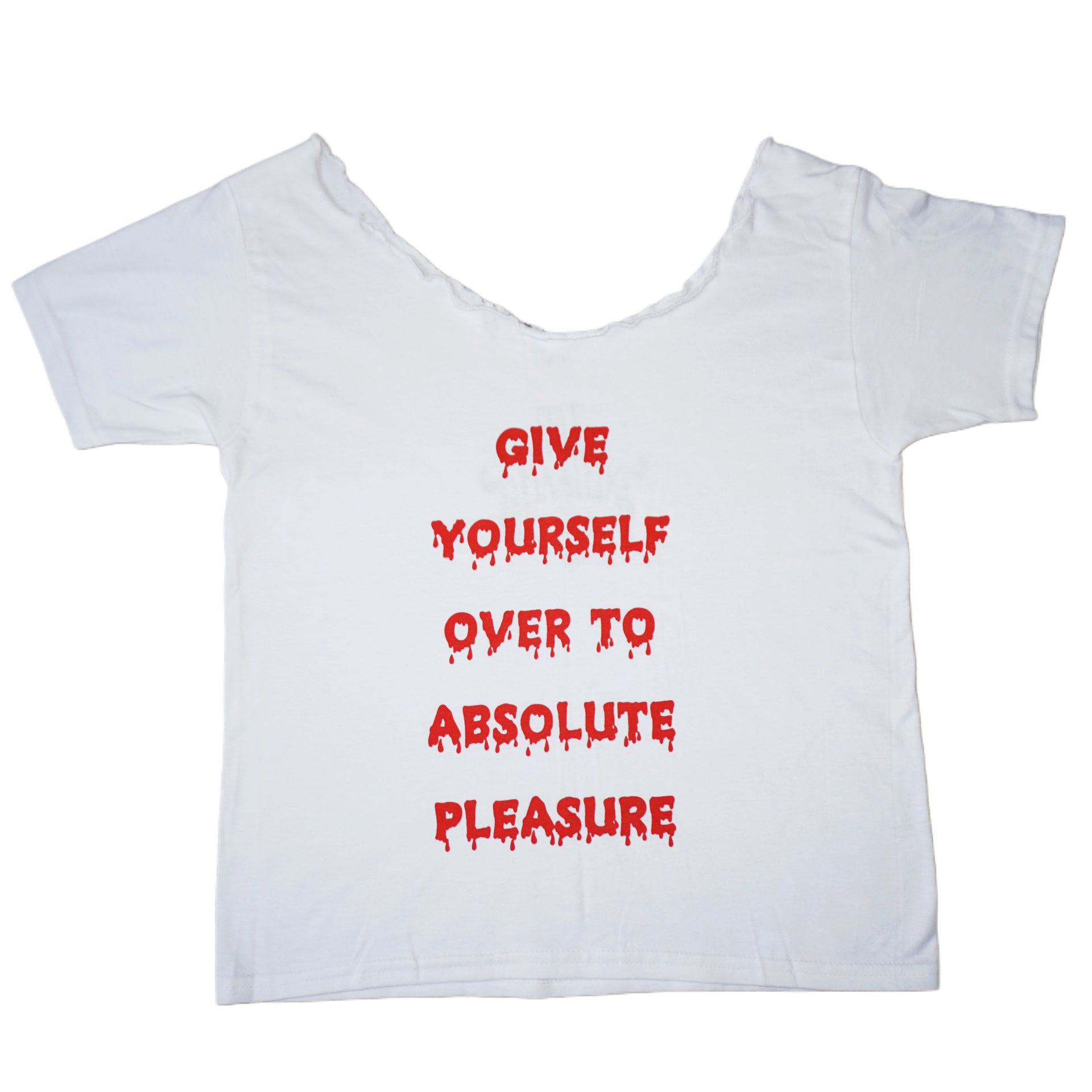 give yourself over... off the shoulder tee