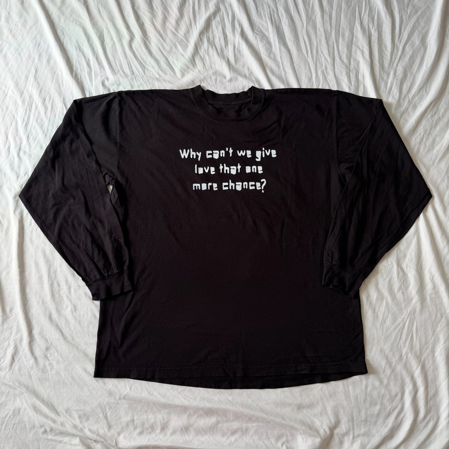 Why can't we? long sleeve tee - XL