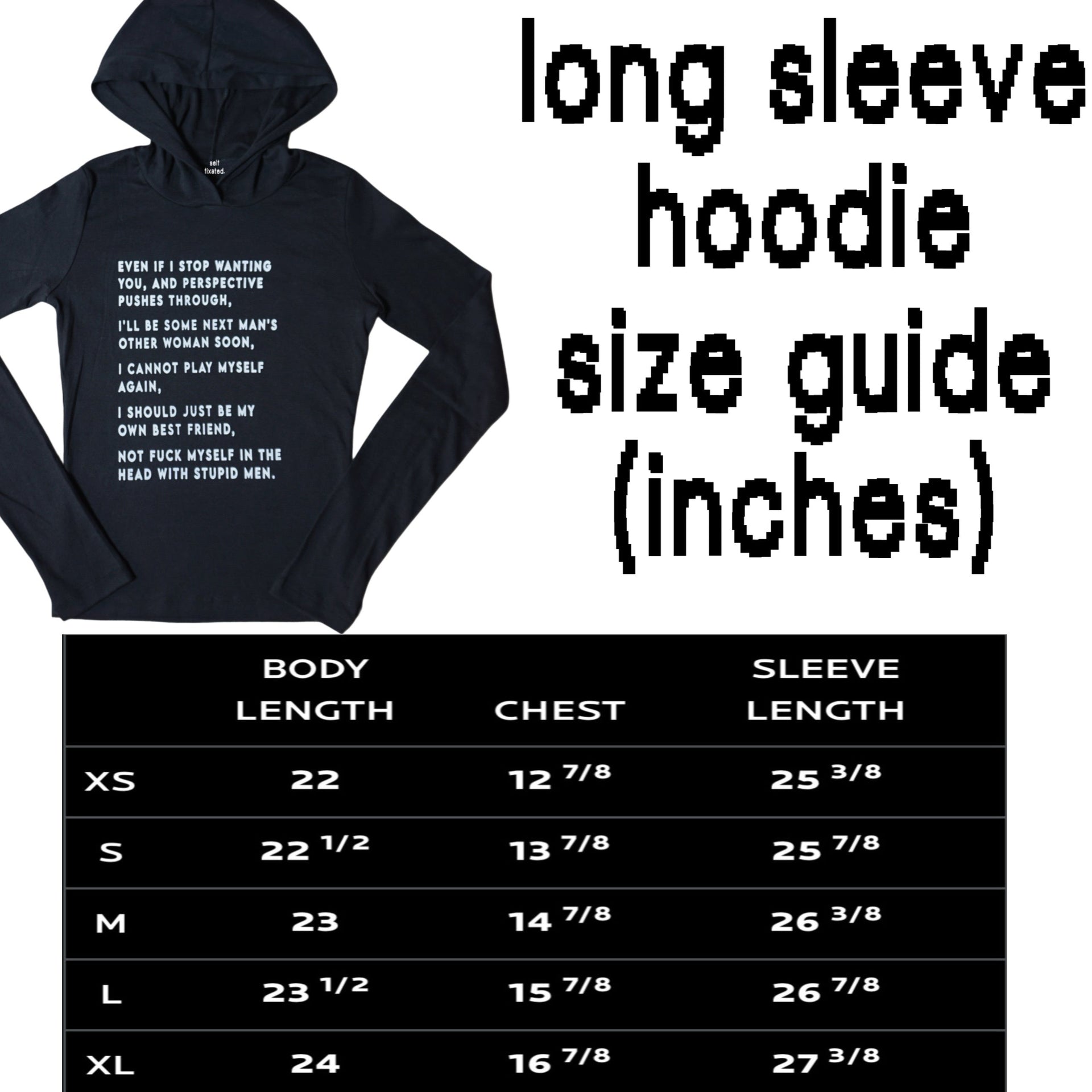 Amy long sleeve hoodie