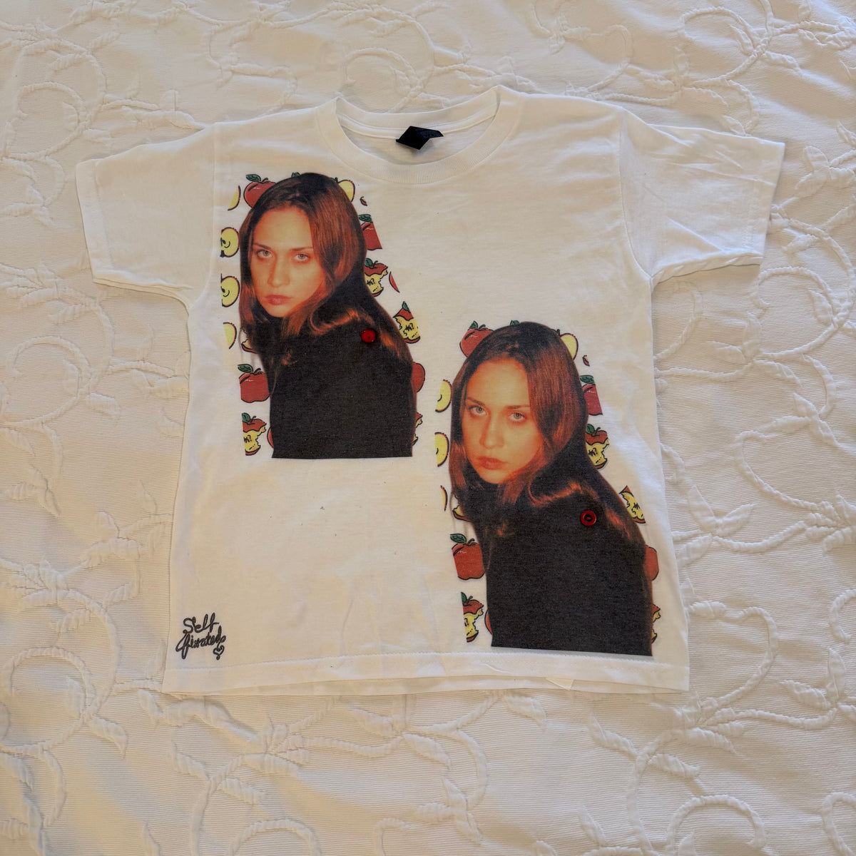 Fiona button baby tee - S