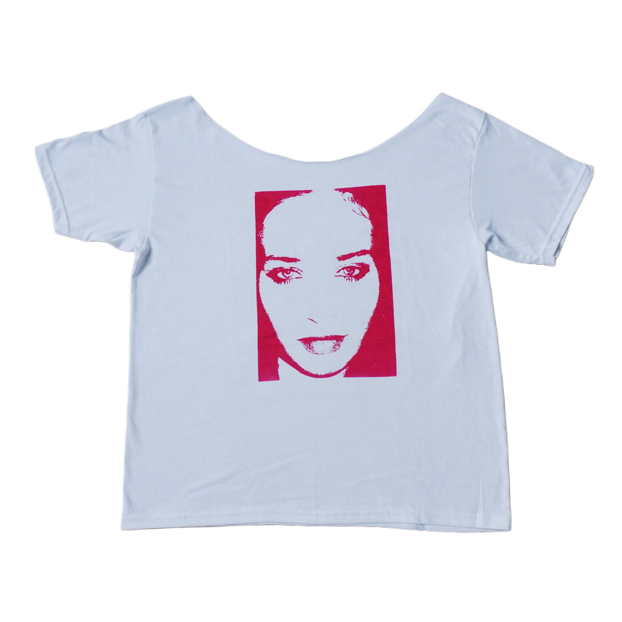 Fiona Apple off the shoulder cut tee