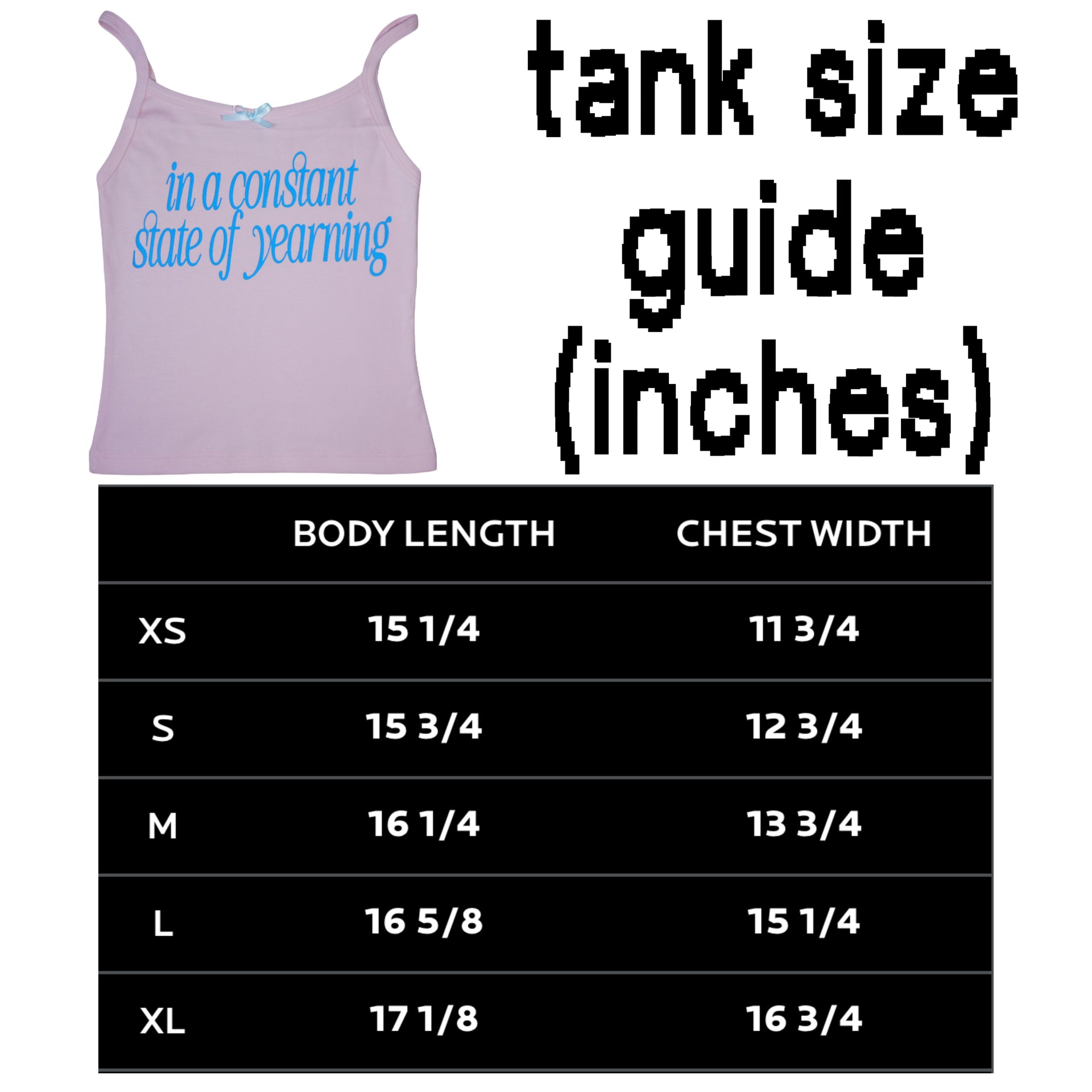 In a constant state of yearning tank top