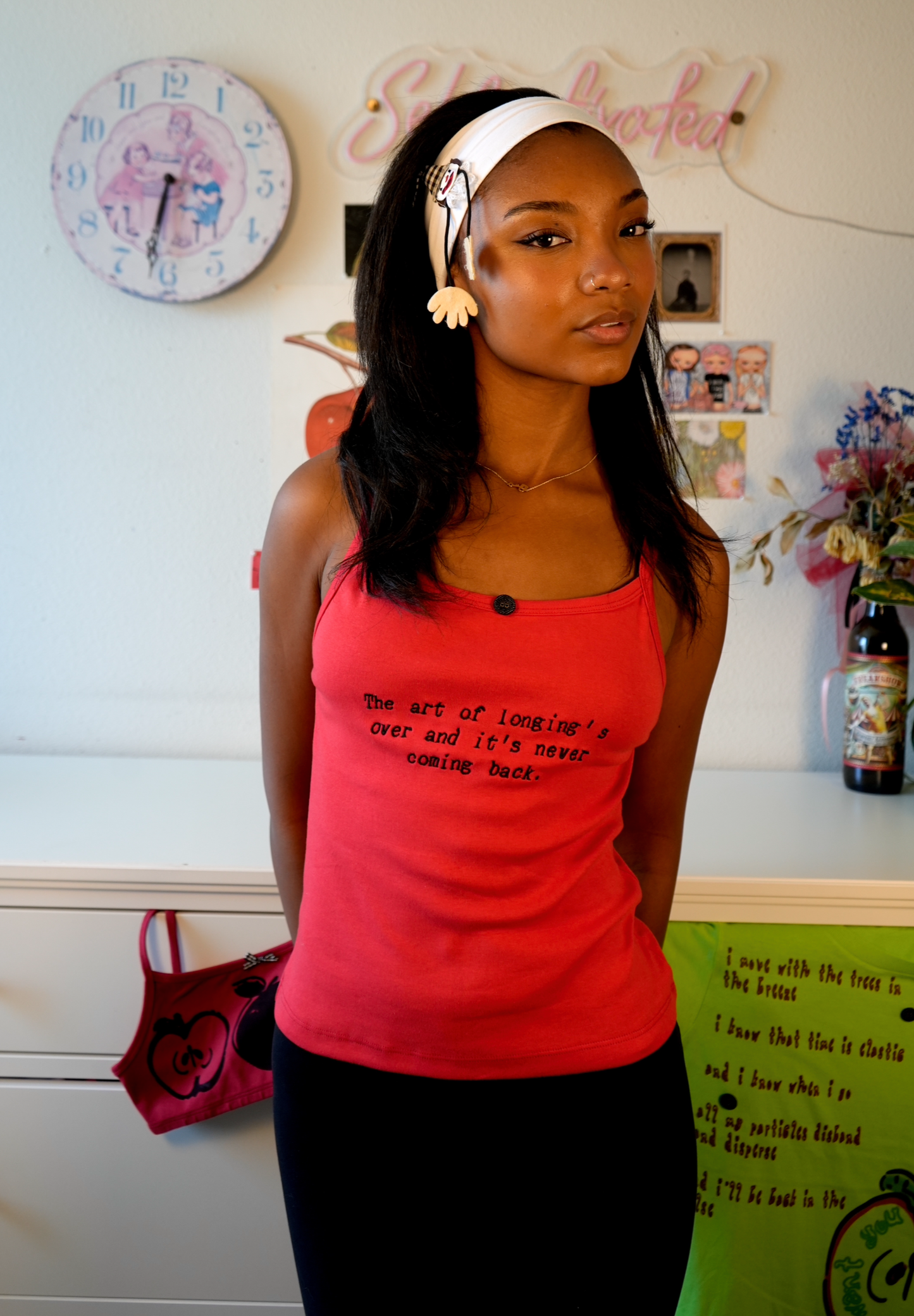 The art of longing's over tank top