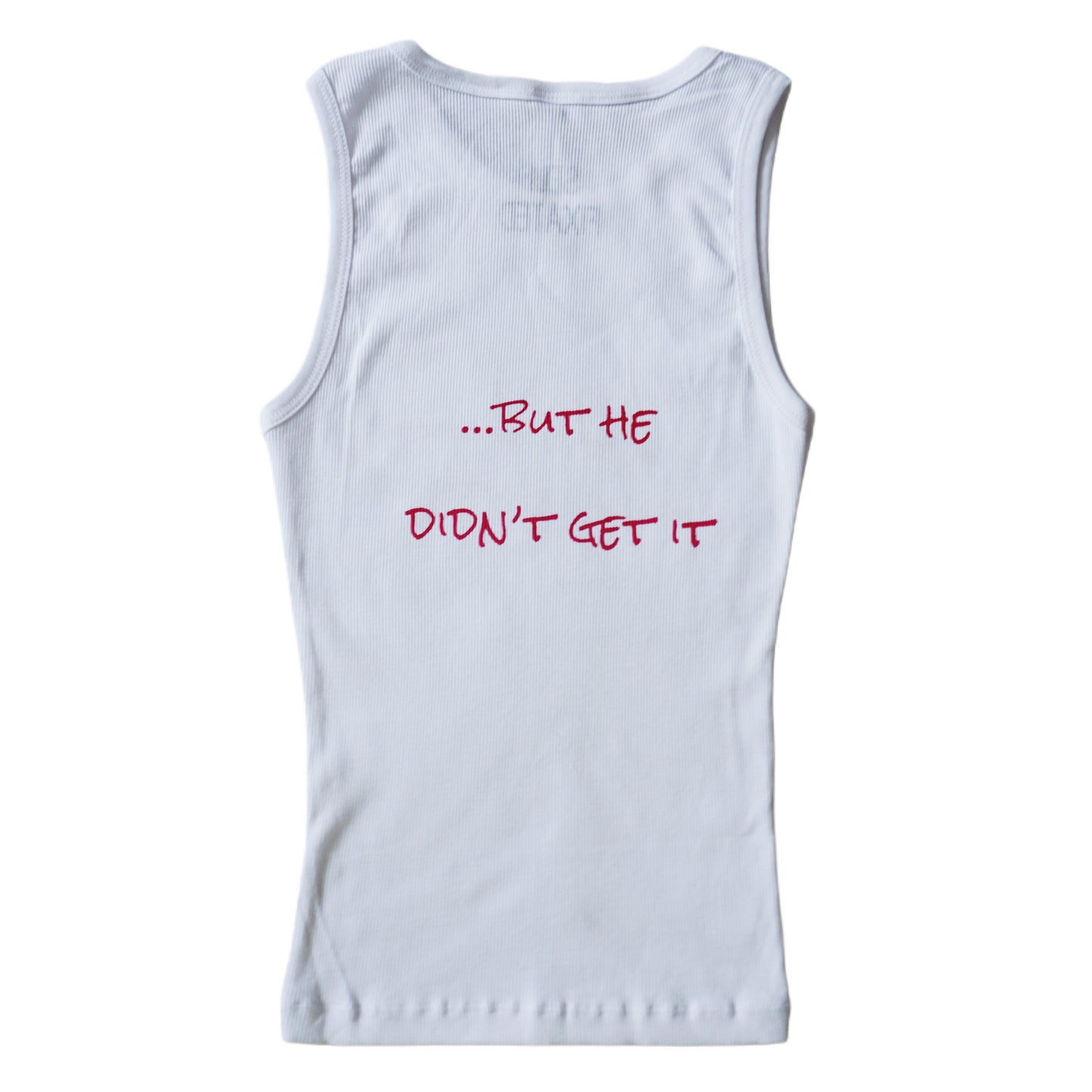 But he didn't get it... fiona apple two sided tank