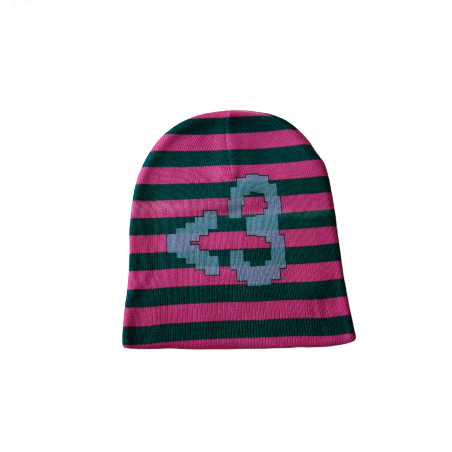 heart print beanie