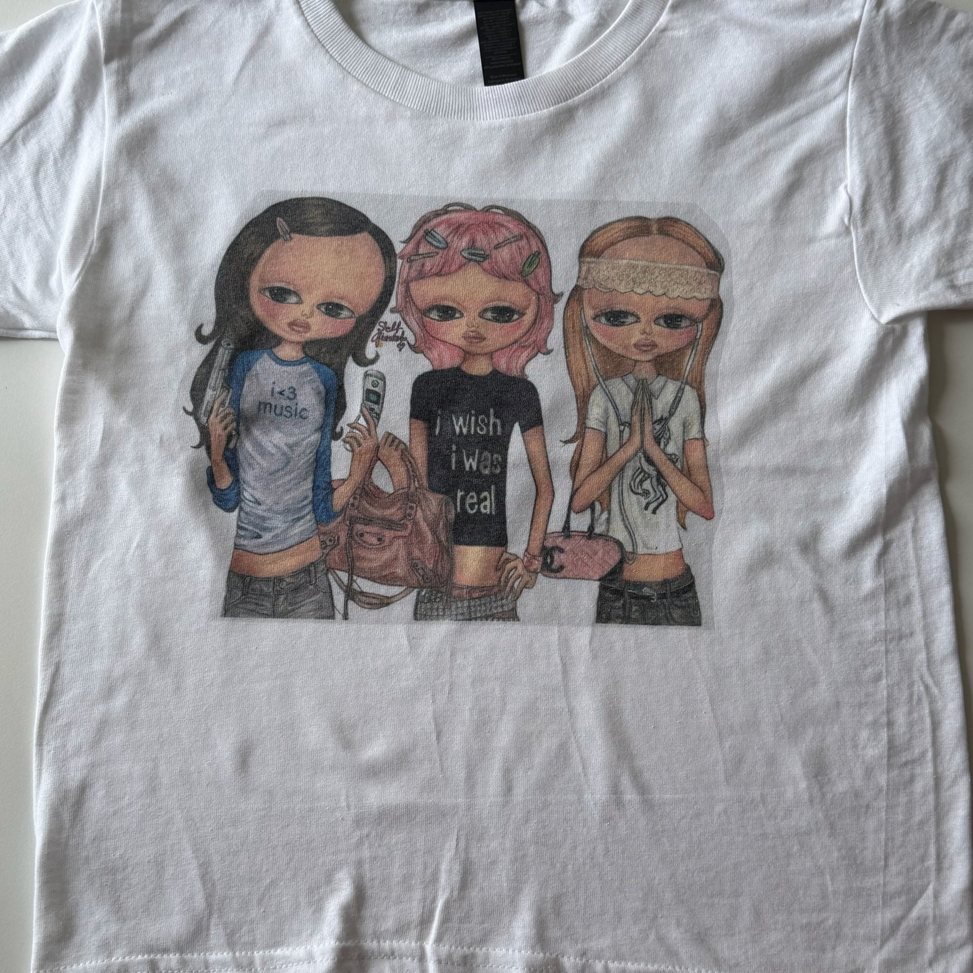 Self Fixated Girls baby tee - S