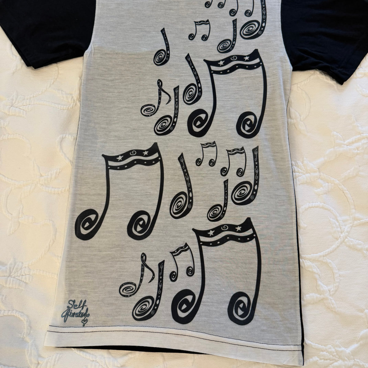 Music notes tee - XXS