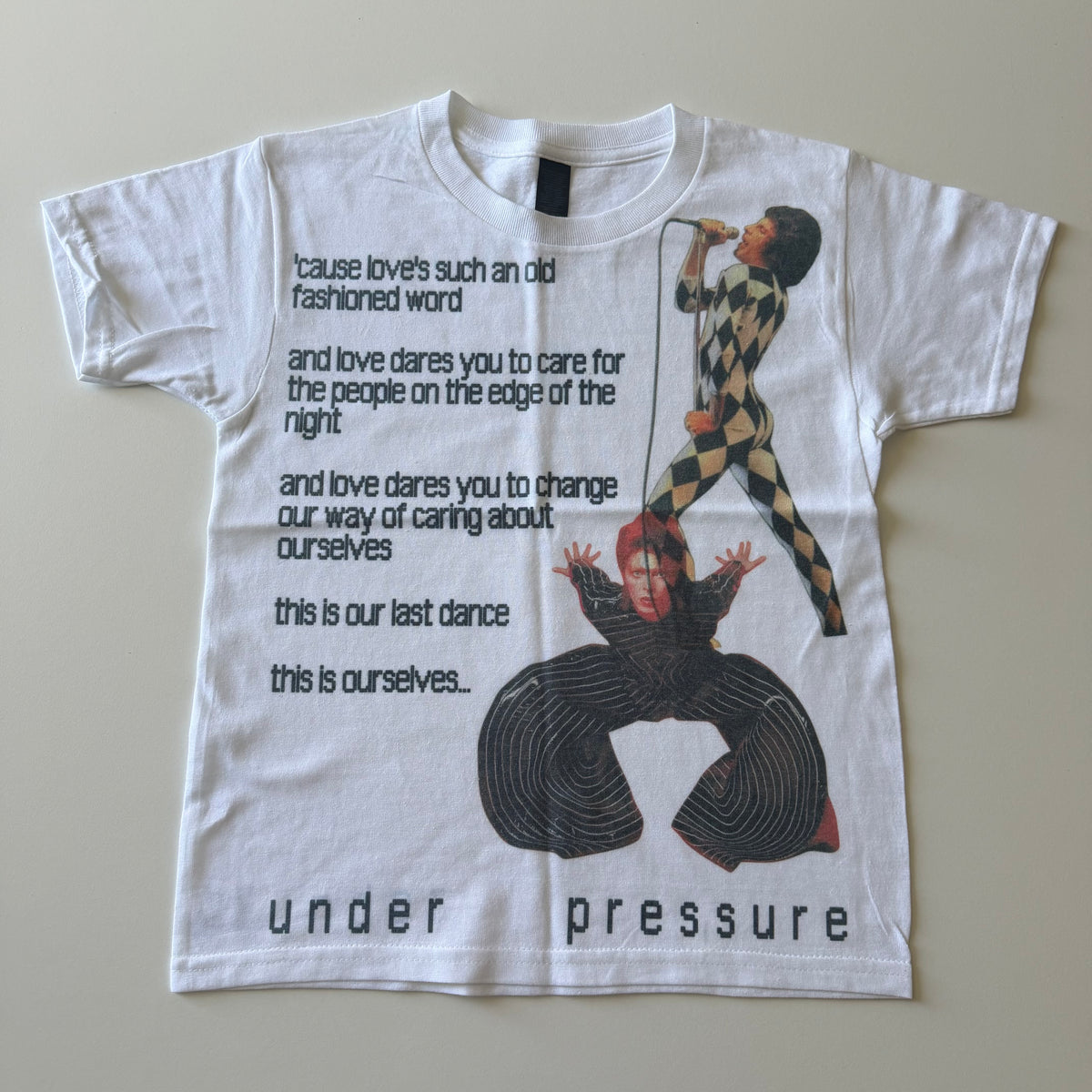 Under pressure baby tee - S