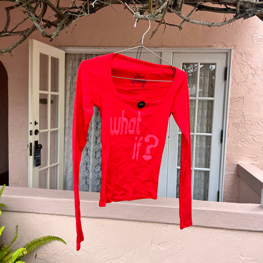What If? Long Sleeve tee - XS