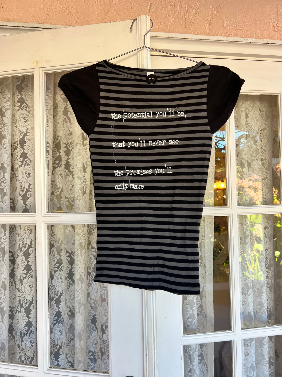 Between The Bars striped baby tee - XS