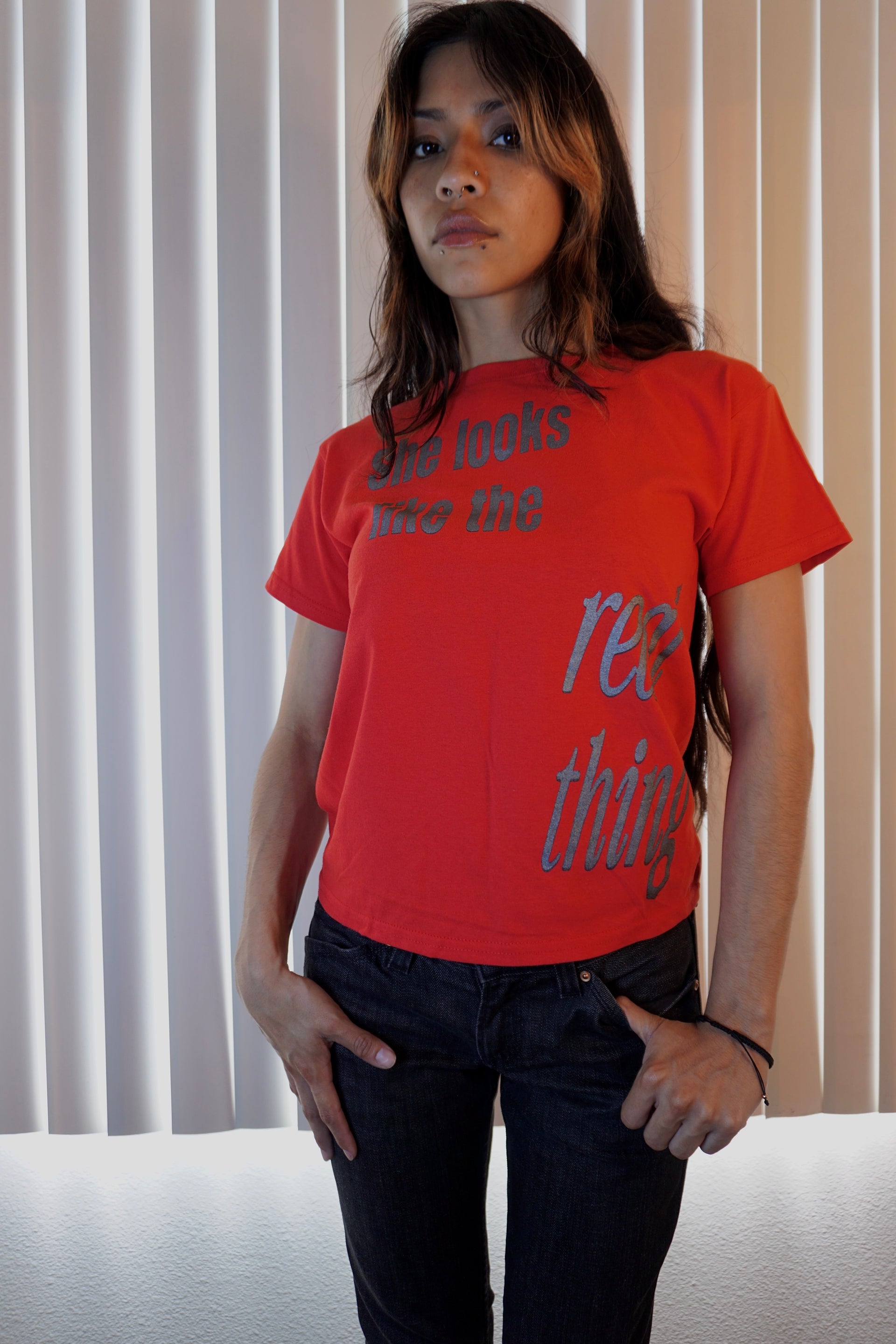 She looks like the real thing tee