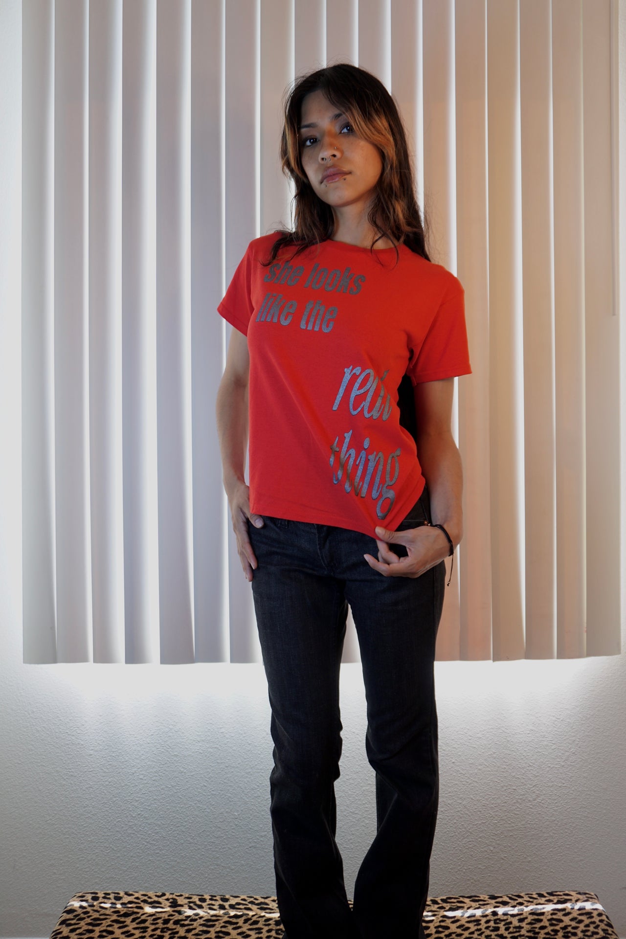 She looks like the real thing tee