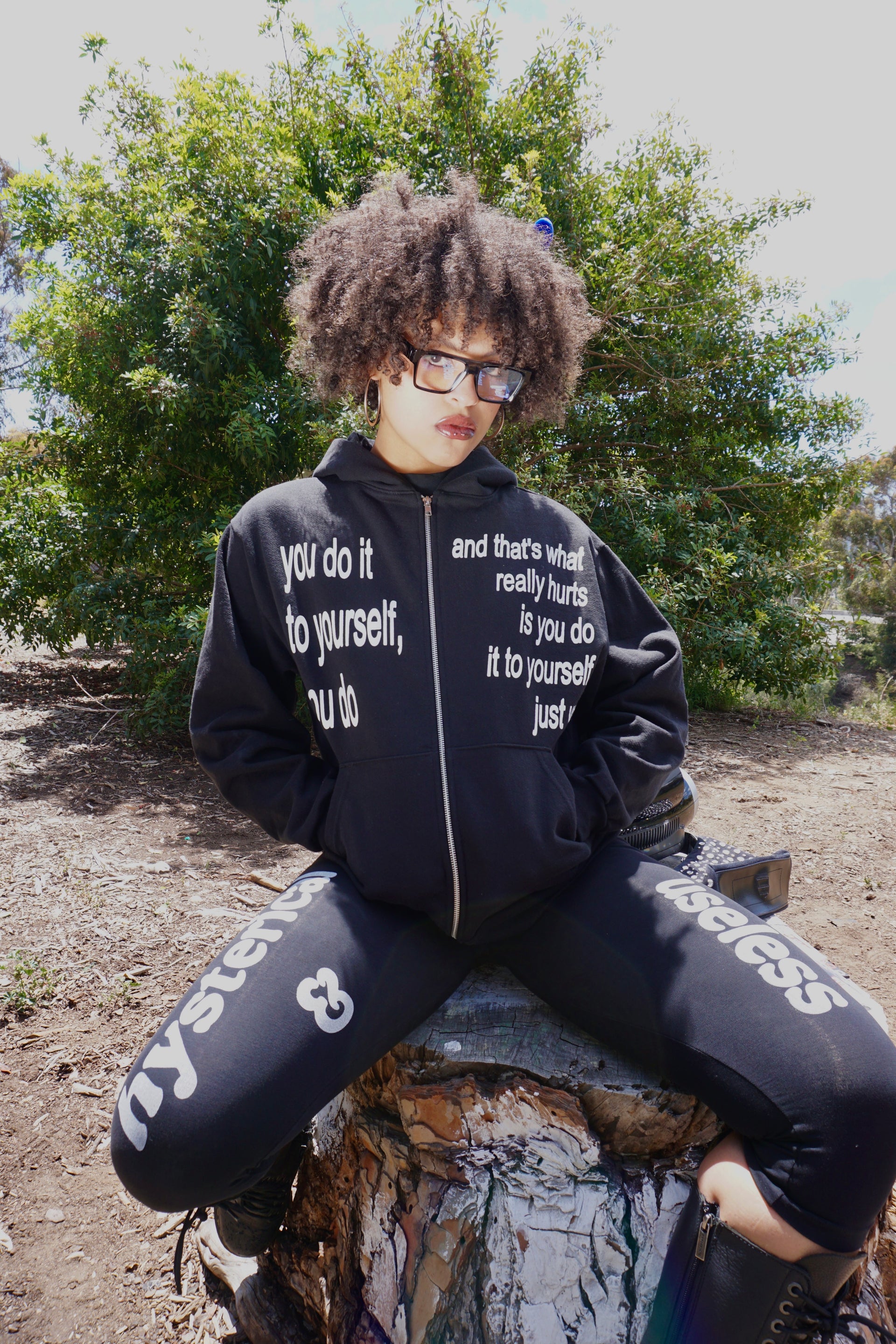 You do it to yourself zip up hoodie