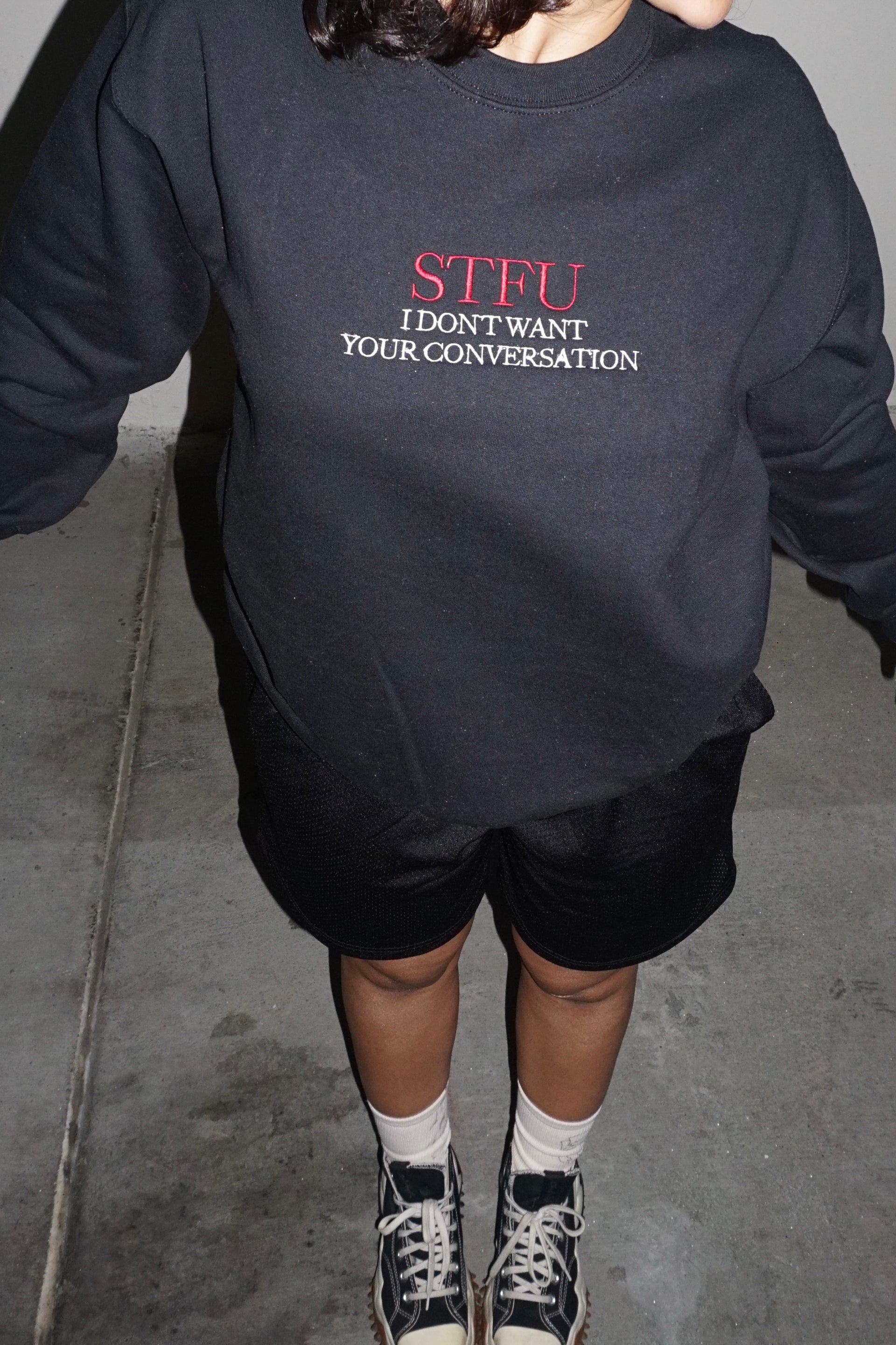 STFU sweater