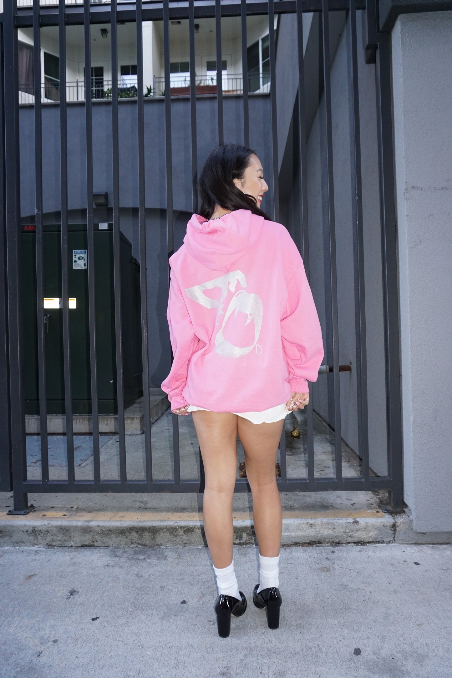 Man Eater hoodie - pink