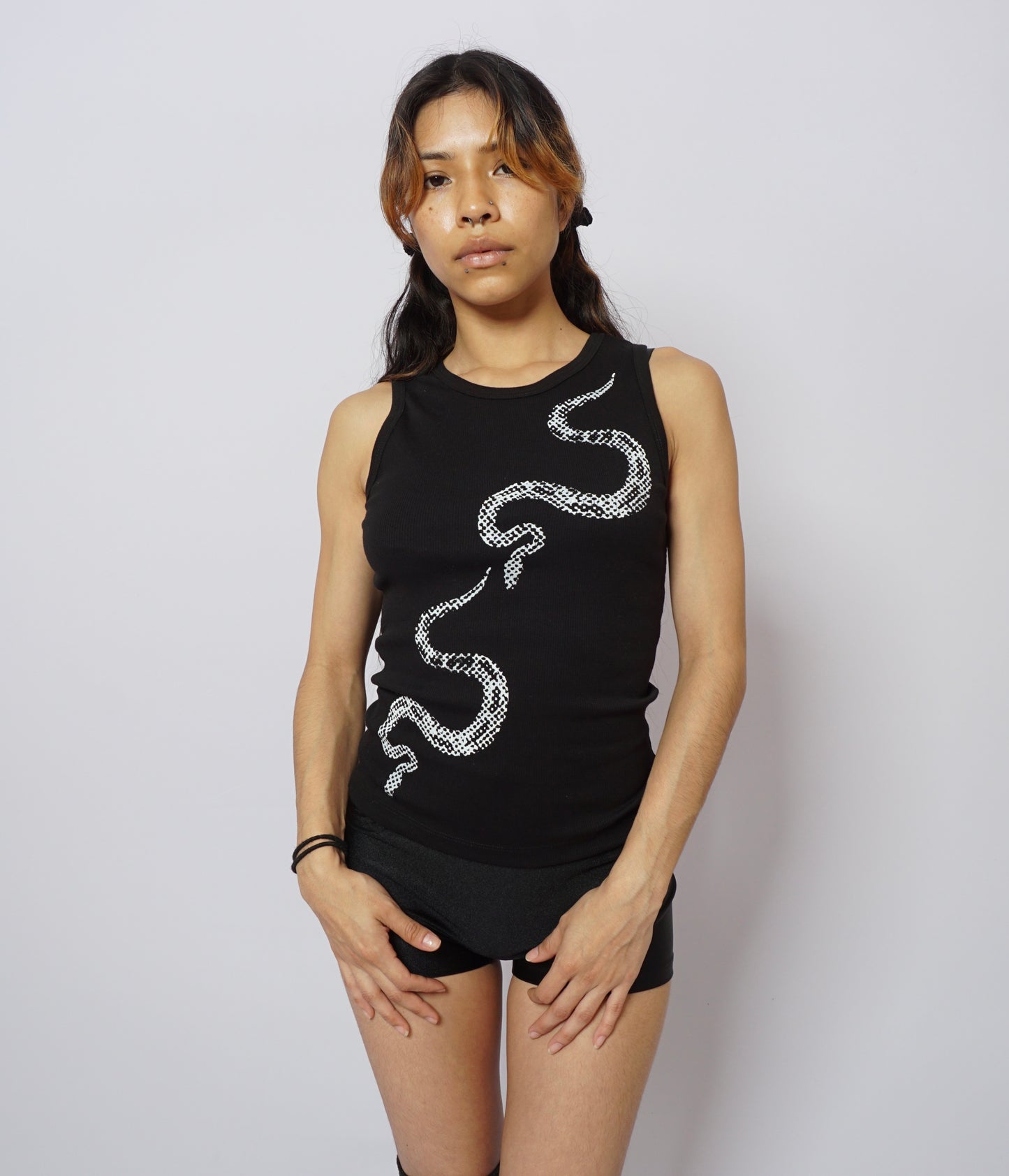 Snake two sided print tank top
