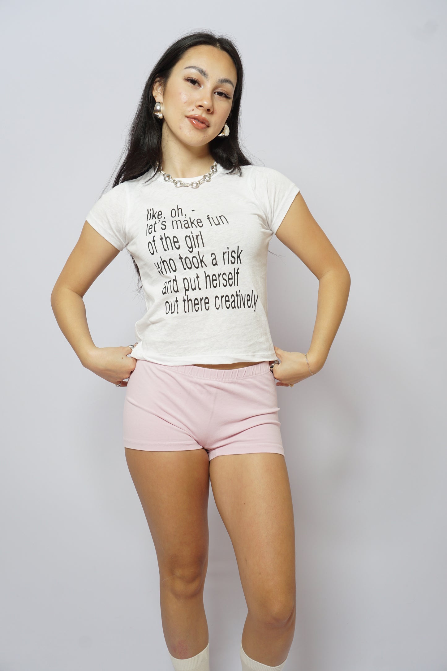 Girls being creative tee