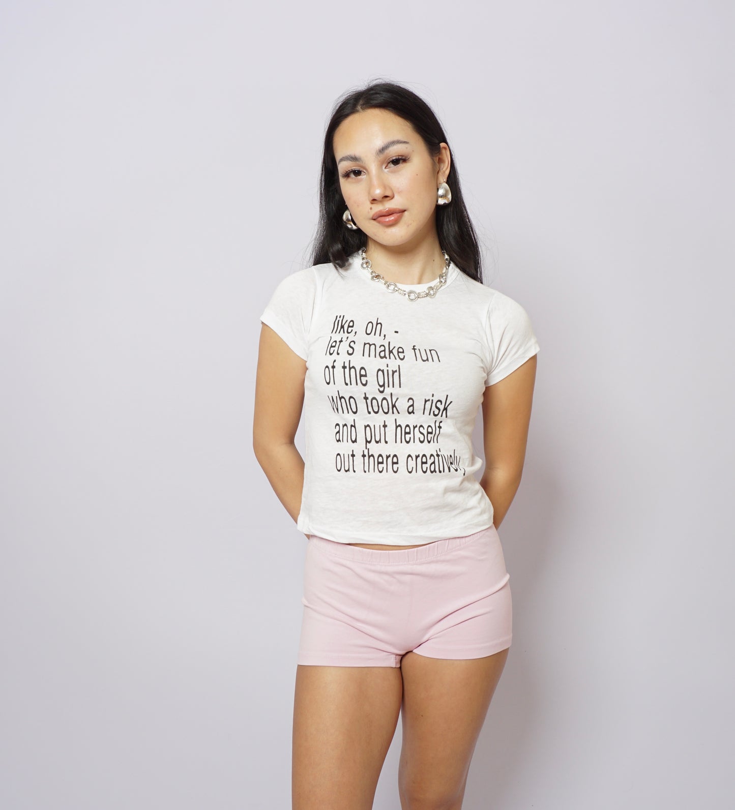 Girls being creative tee