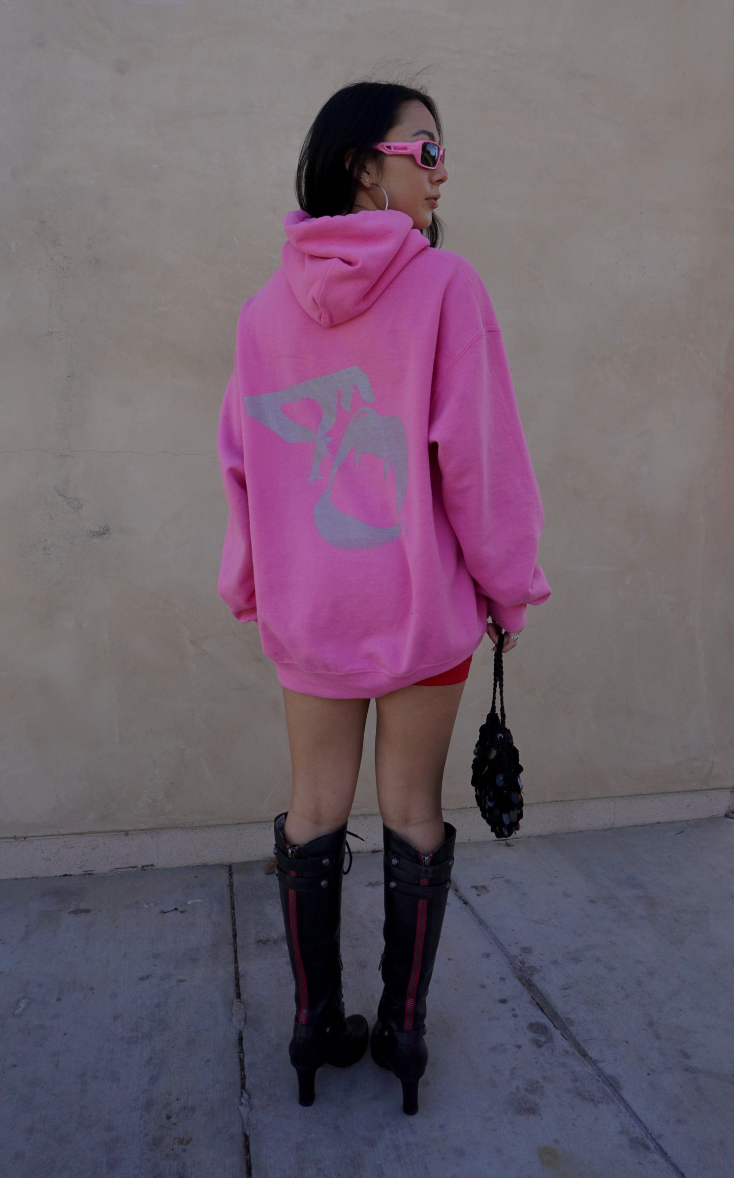 Man Eater hoodie - pink