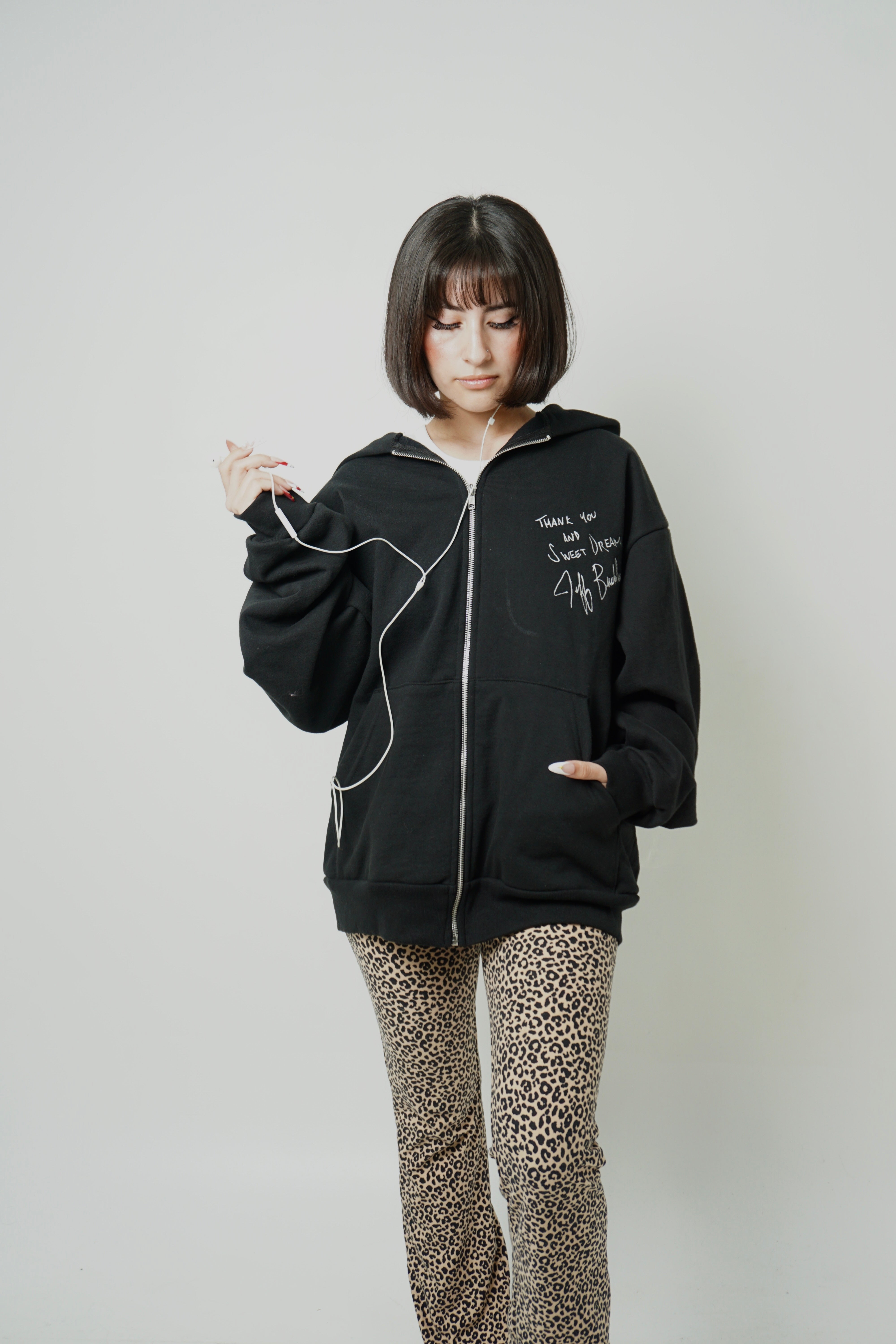 Super Beauty ブラックフーディーベスト✨ 50％OFF ✨ beauty:beast - No Sleeve Zip Hoodie